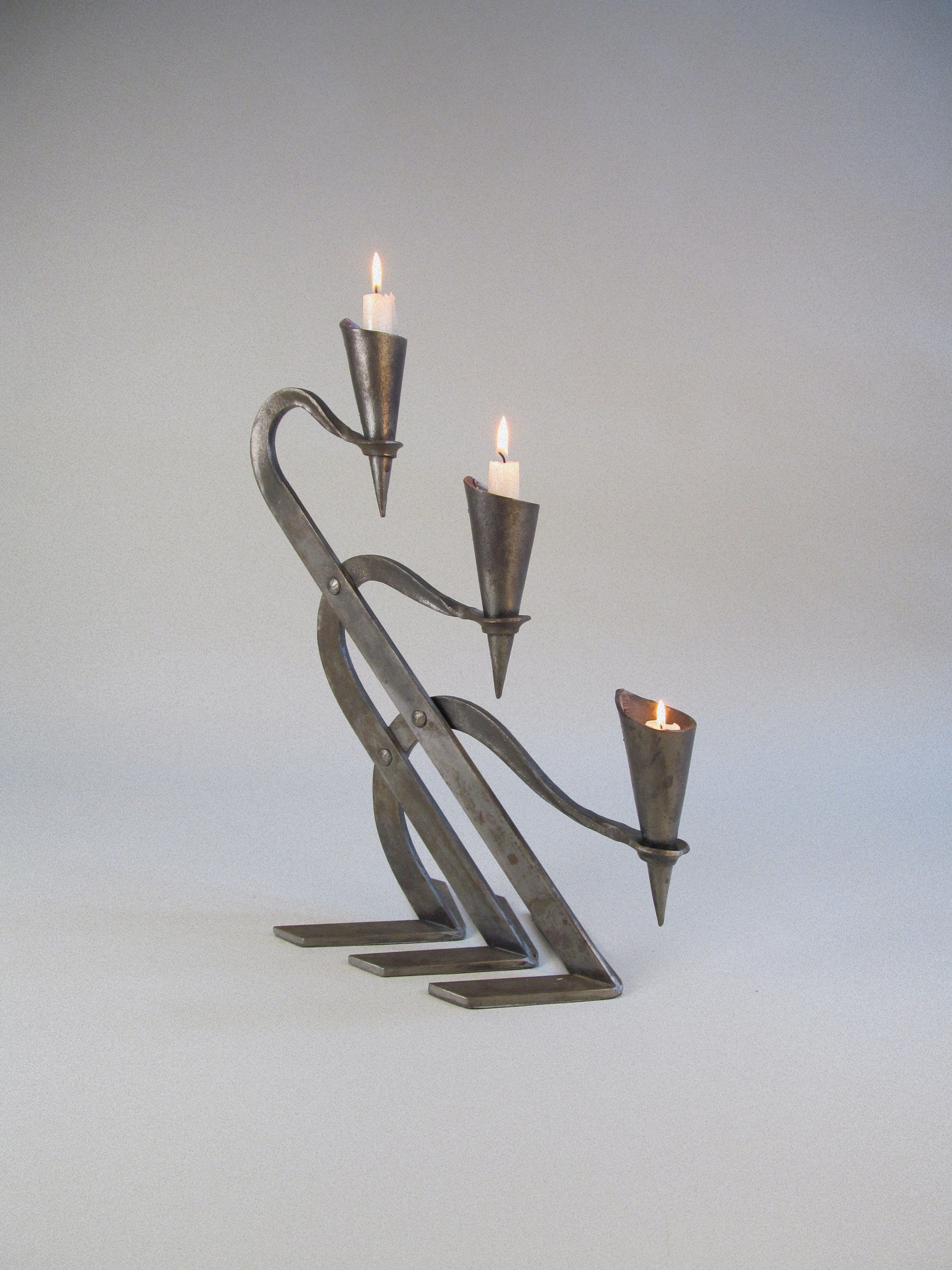 Brutalist Candleholder - Late 20th Century by Myakin | The Oblist — handcrafted metal design