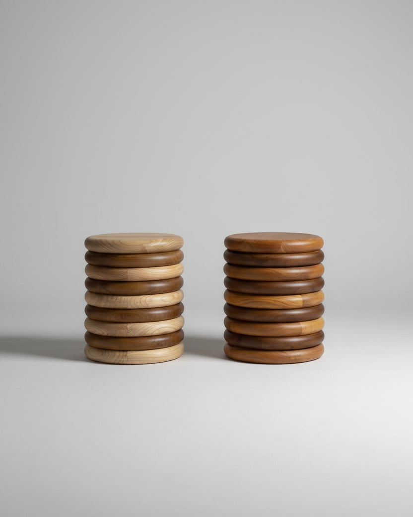 Hilu Stool / Side Table by Studio Kallang | The Oblist — handcrafted wood design
