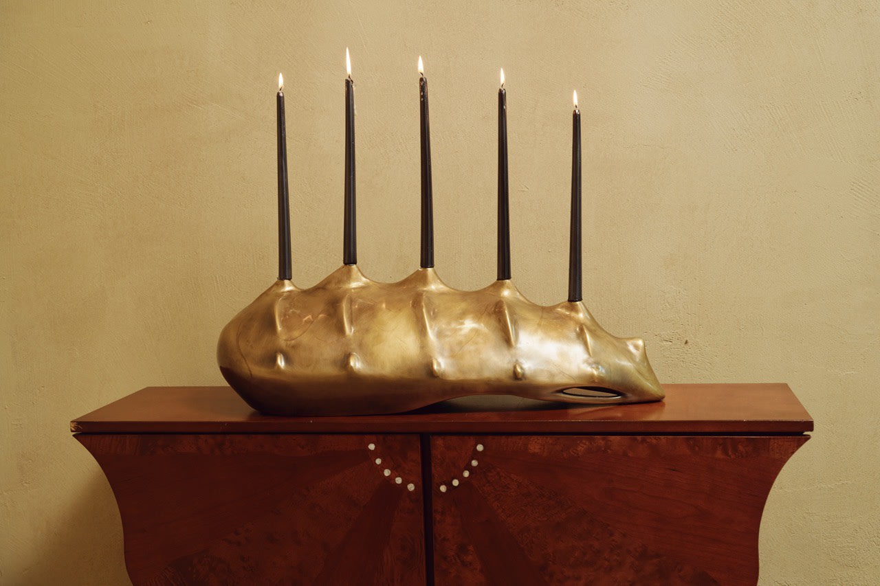 Sculptural Candle Holders - Ignis Spina — lifestyle setting