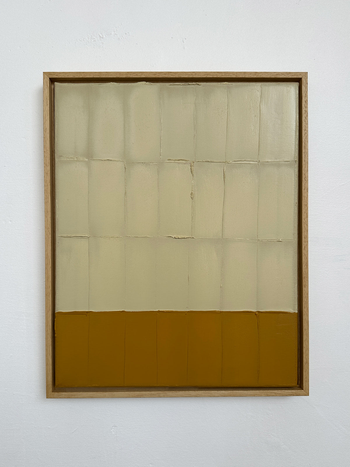 'Buff Ochre - Strokes' Painting by Roi Elmaliah | The Oblist