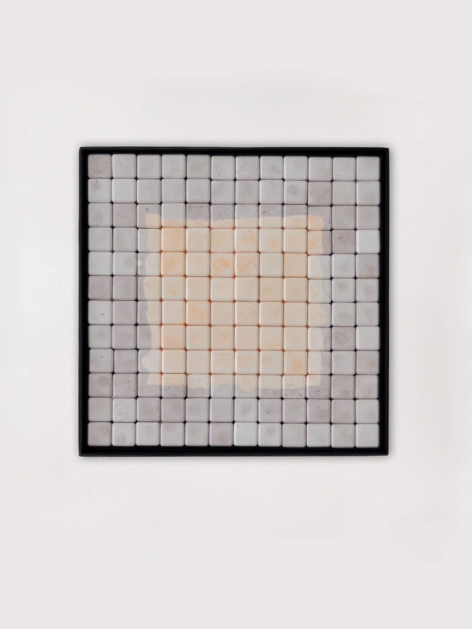 Gesso Painting No.5 - Minimalist Square Relief by Studio Miriam Loellmann | The Oblist