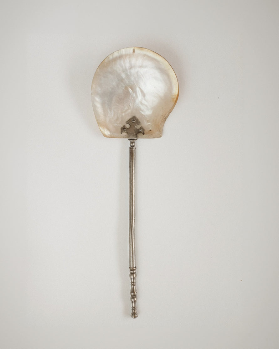 Mother-of-Pearl Serving Spoon — detail view