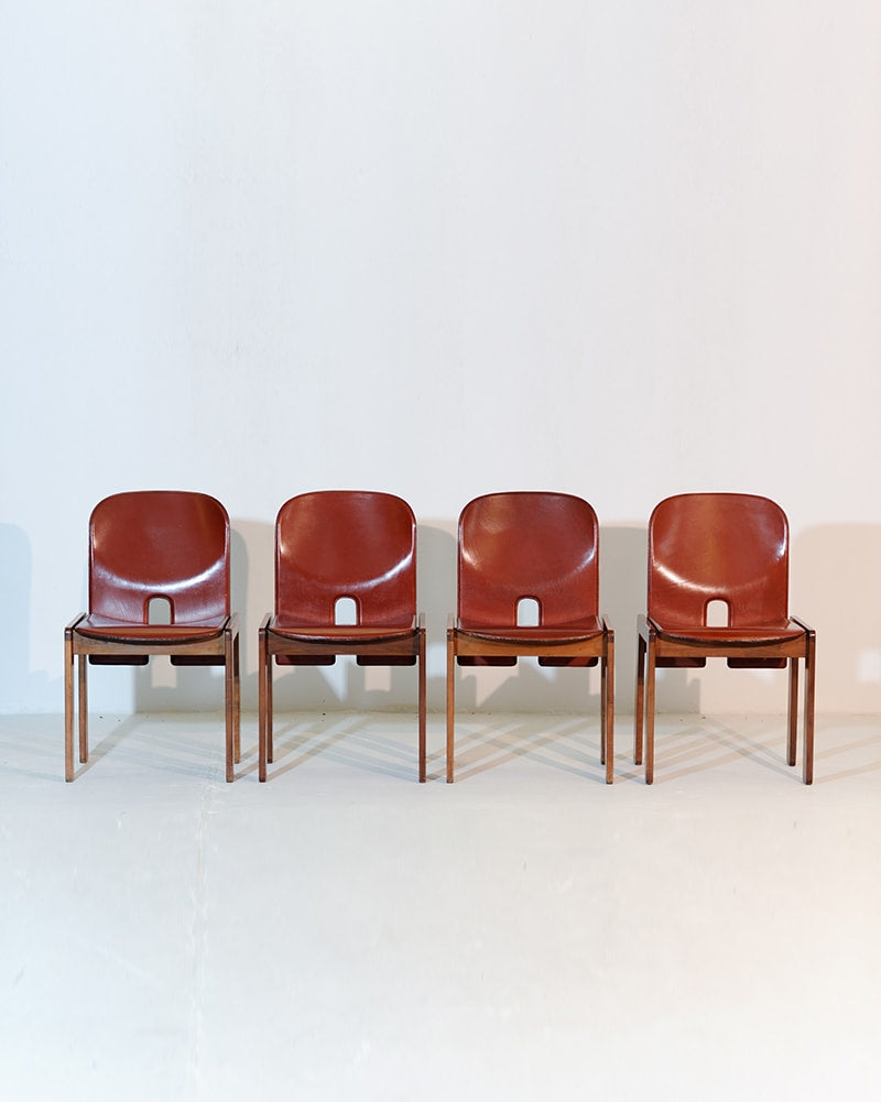 Ensemble de 4 chaises de salle à manger '121' par Afra & Tobia Scarpa pour Cassina, 1960