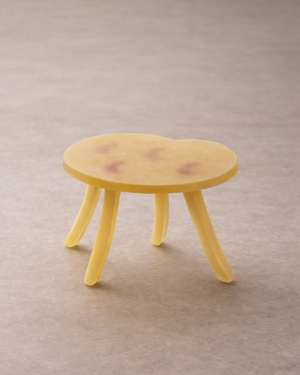 Lung 2.0 Honey Matte - Side Table by Szymon Keller | The Oblist — handcrafted honey-colored design