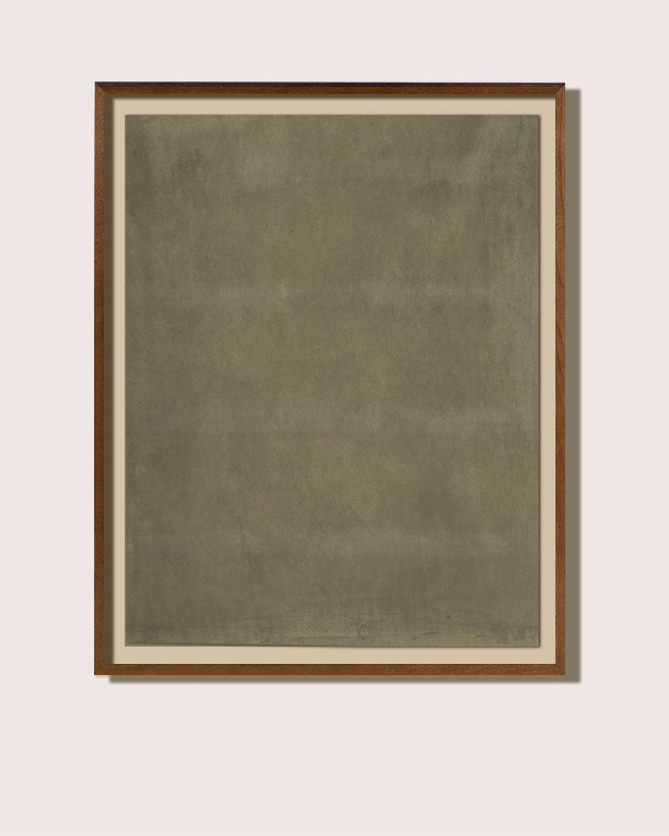 "Deep Celadon", Ink and Pigment on Raw Canvas