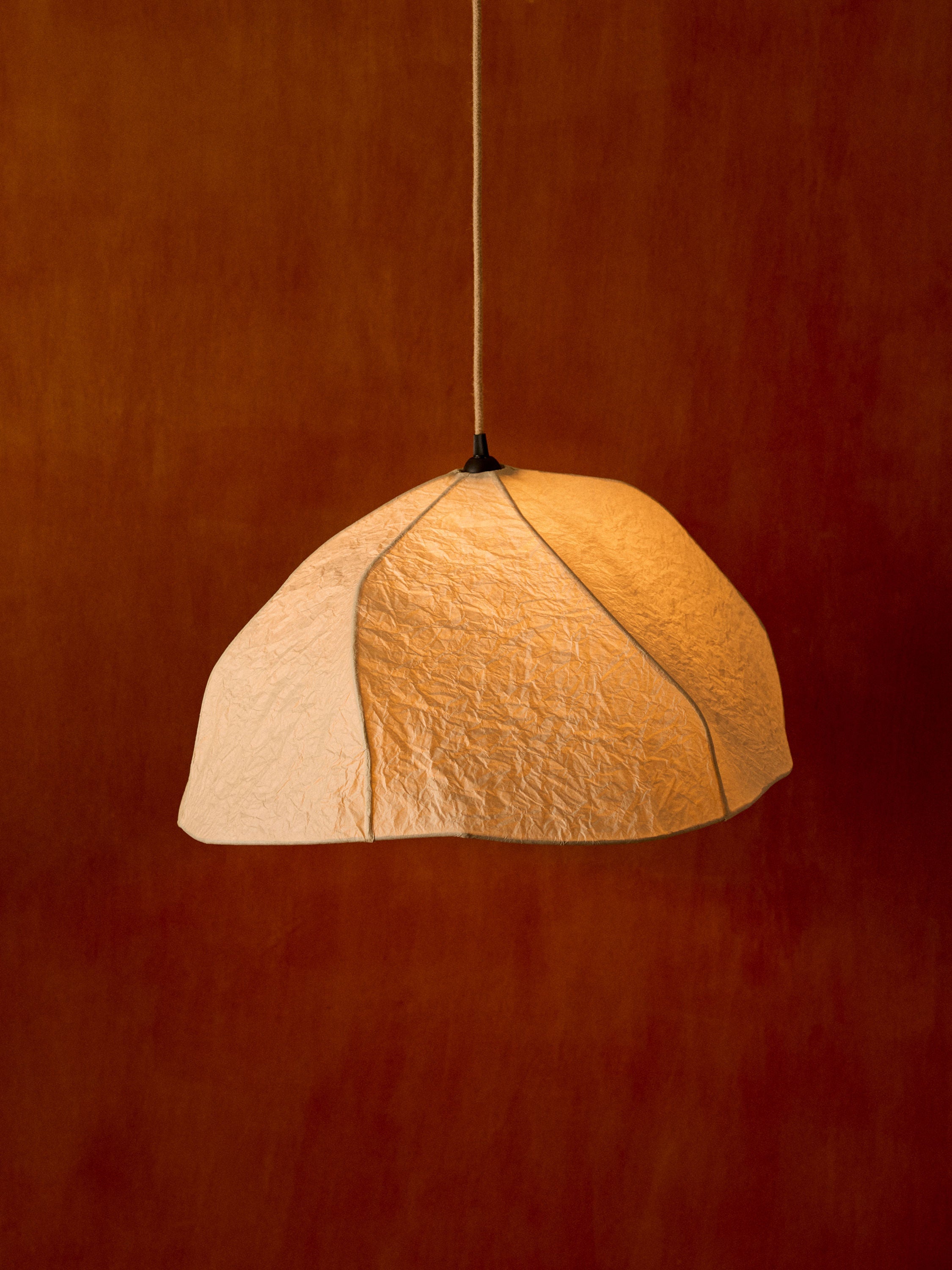 Towan' Pendant Light by Findere | The Oblist — handmade paper shade