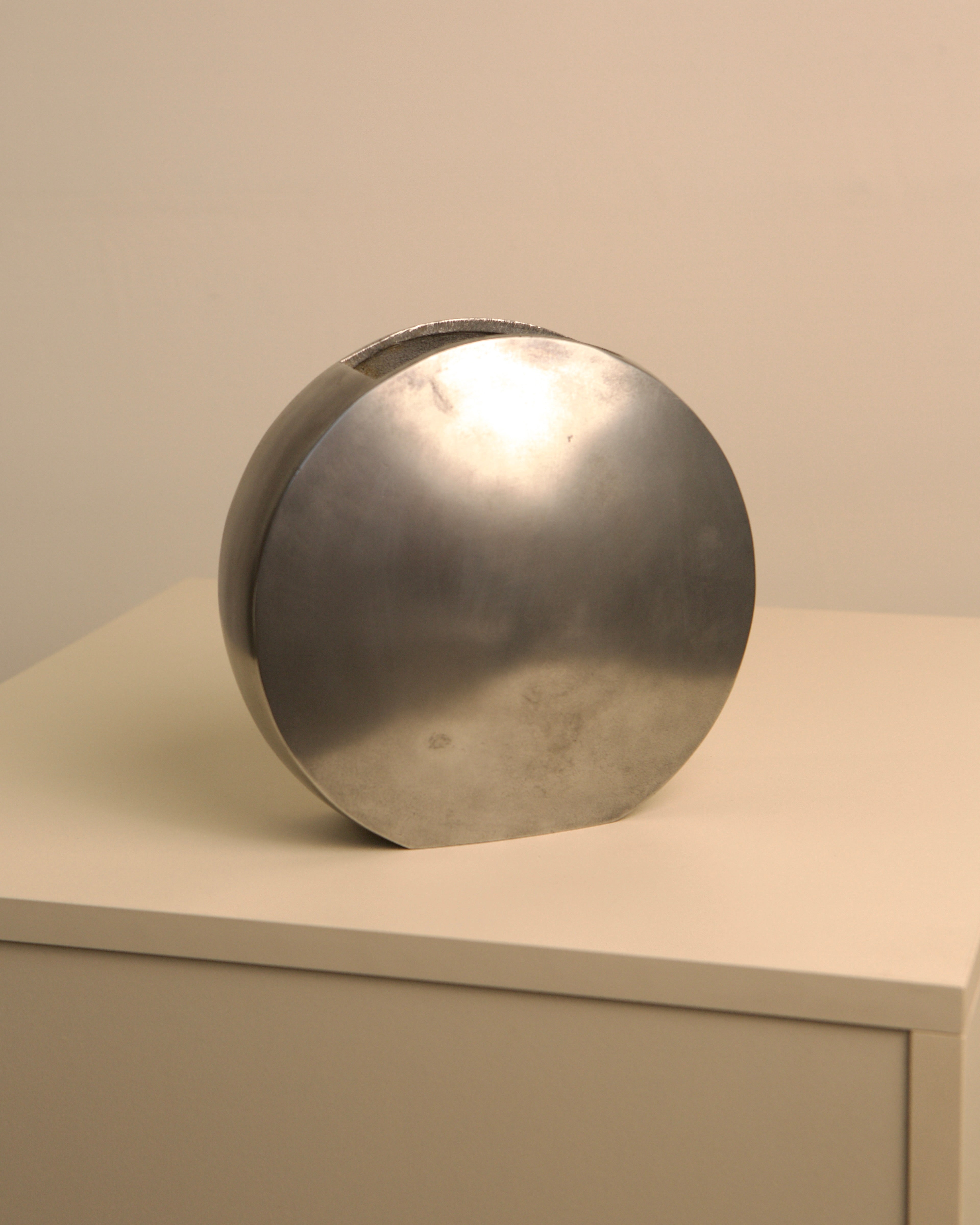 Italian Cast Aluminum Vase 80's