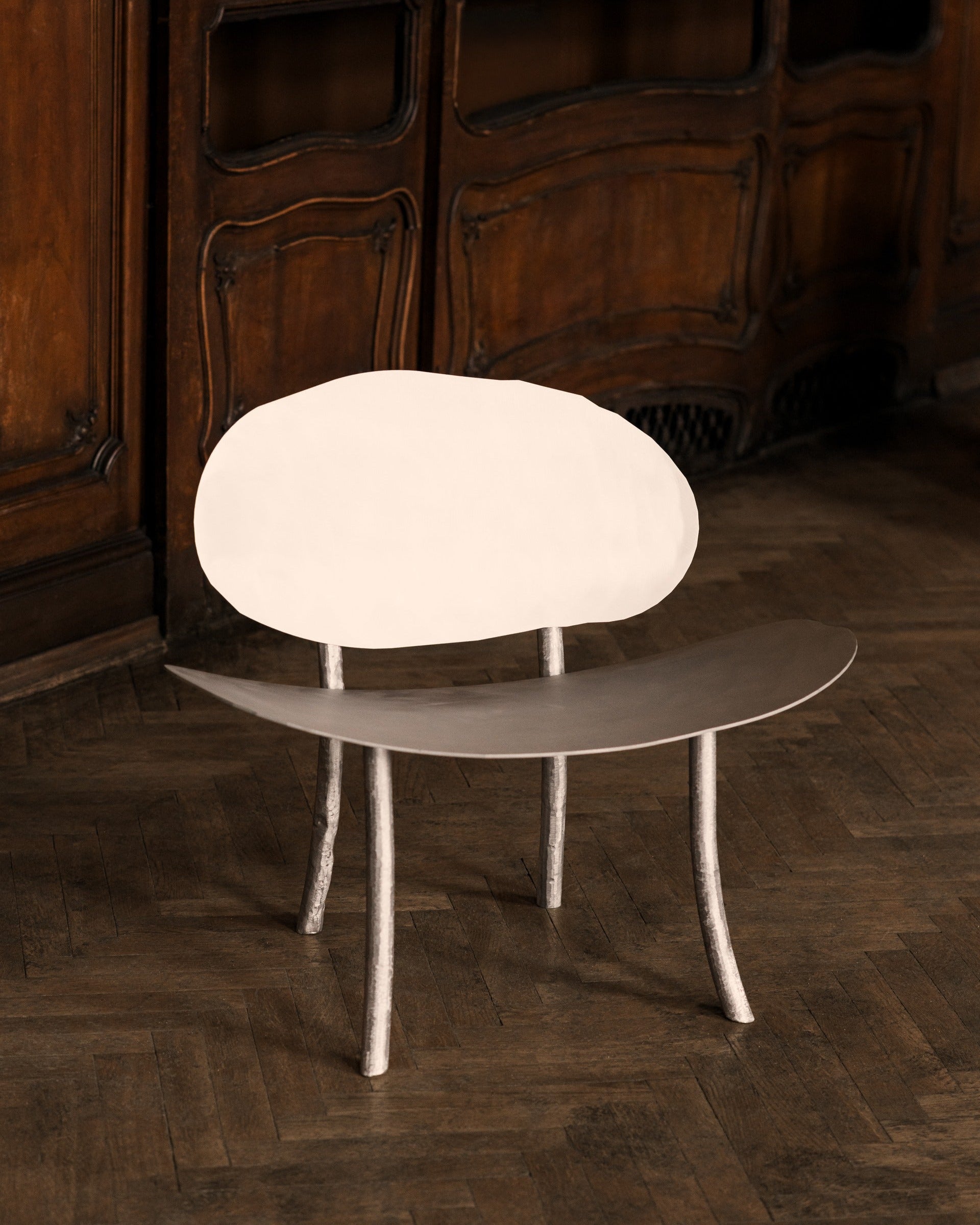 Aluminum Chair Object123 — side angle