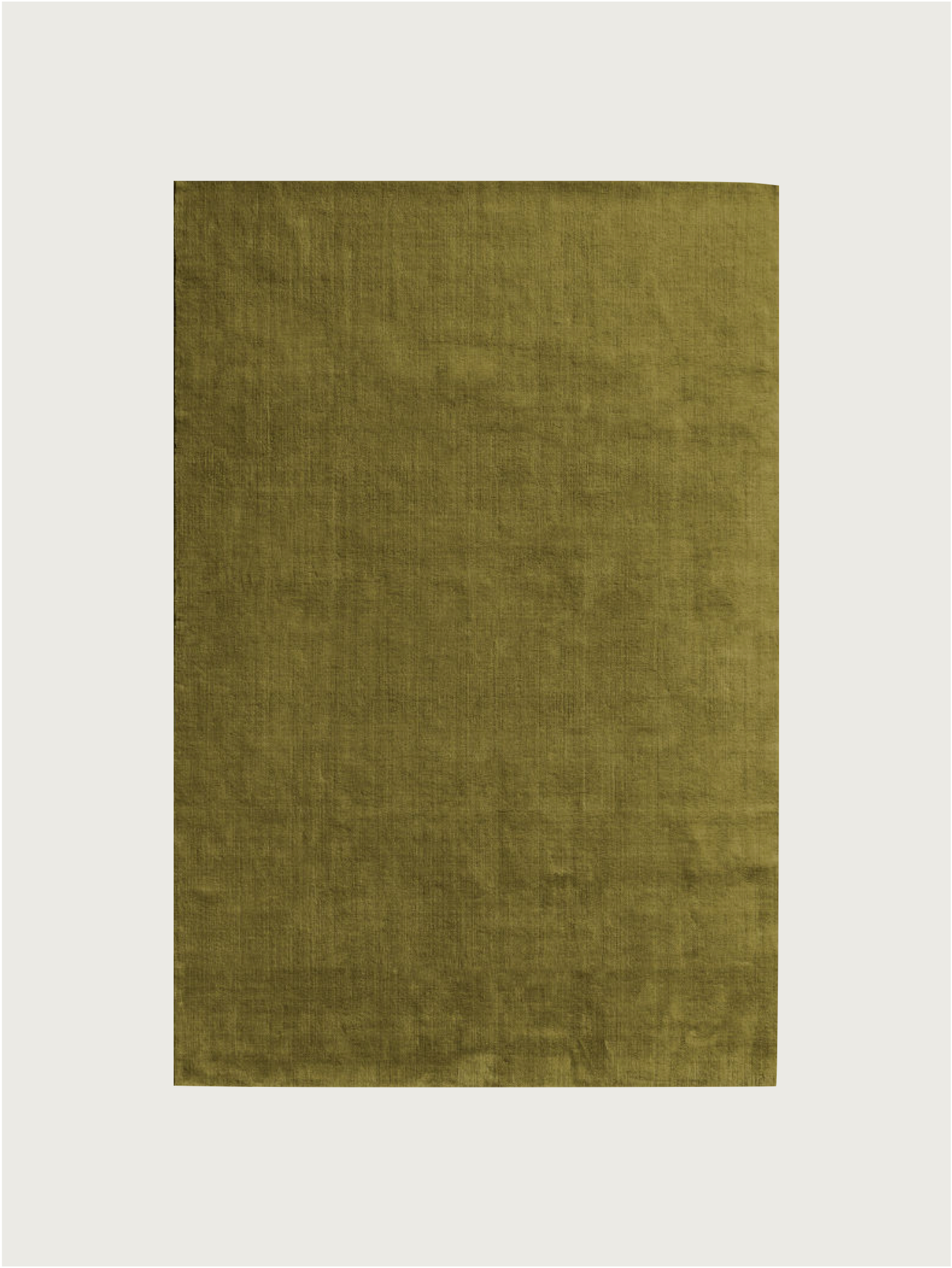 オルトリーブ Olive Green Hand-woven Rug by MOST | The Oblist