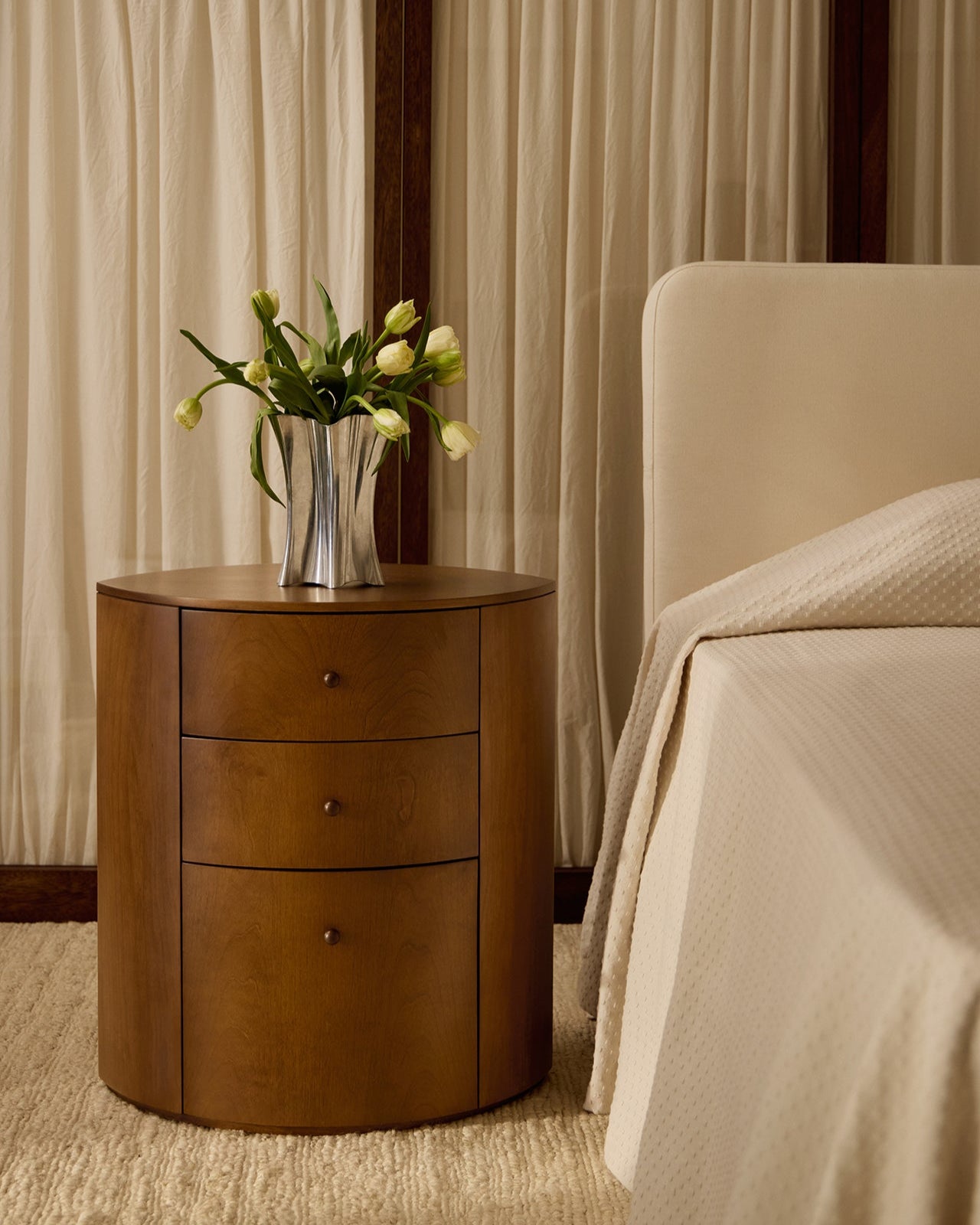 'Observer' Nightstand Warm Brown Birch
