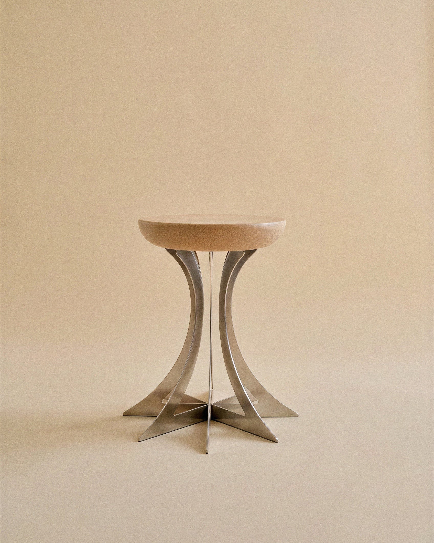 Fibonacci Stainless Steel Side Table by CARDONES | The Oblist