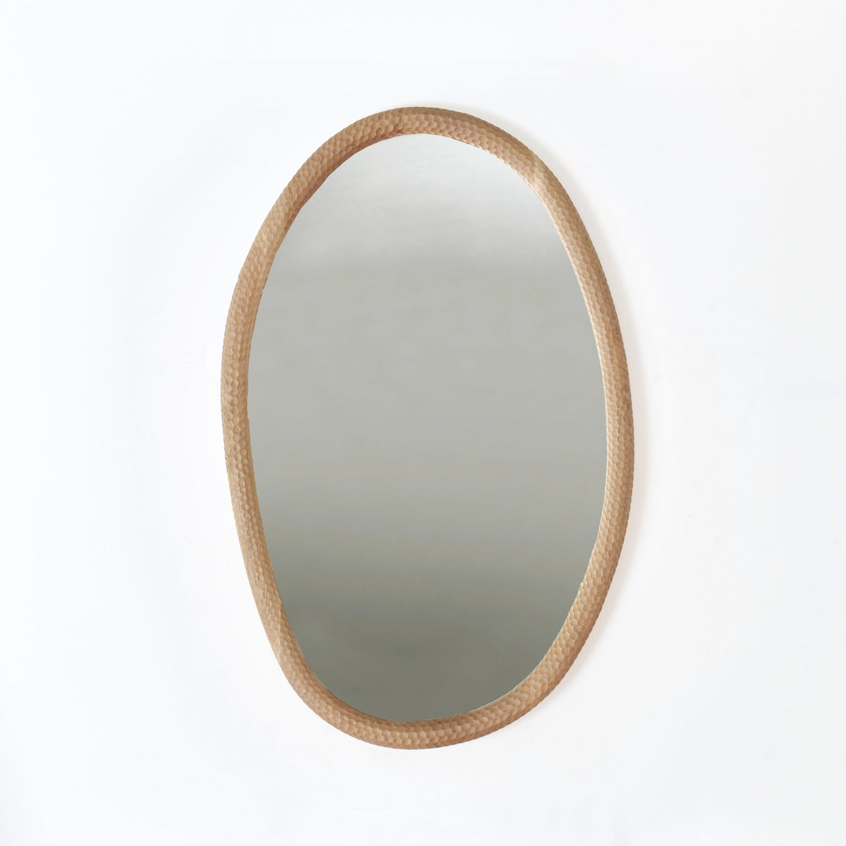 Oval Amarante gouged wood Mirror by Project 213A | The Oblist