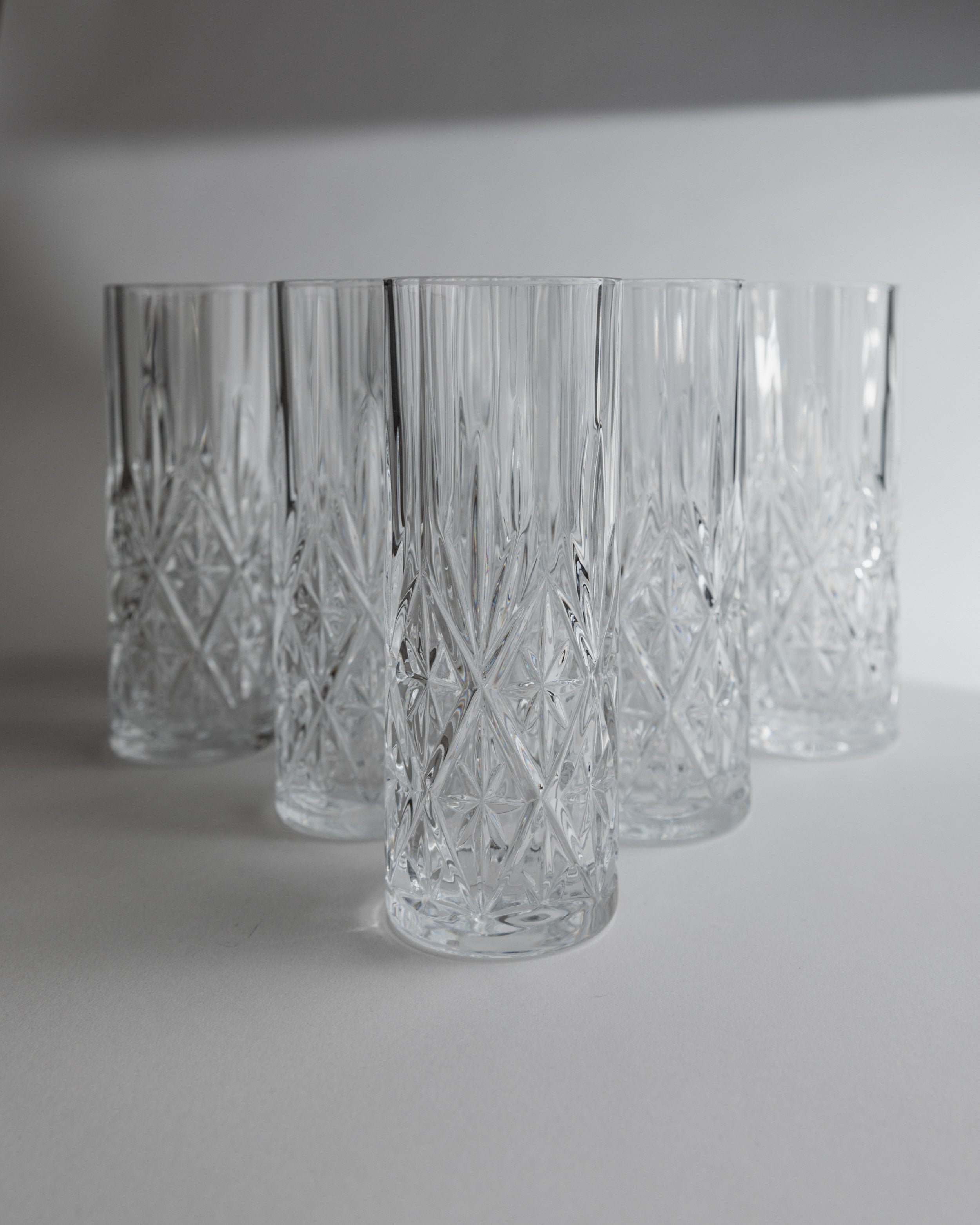Ensemble de verres en cristal de 11, Italie années 1970