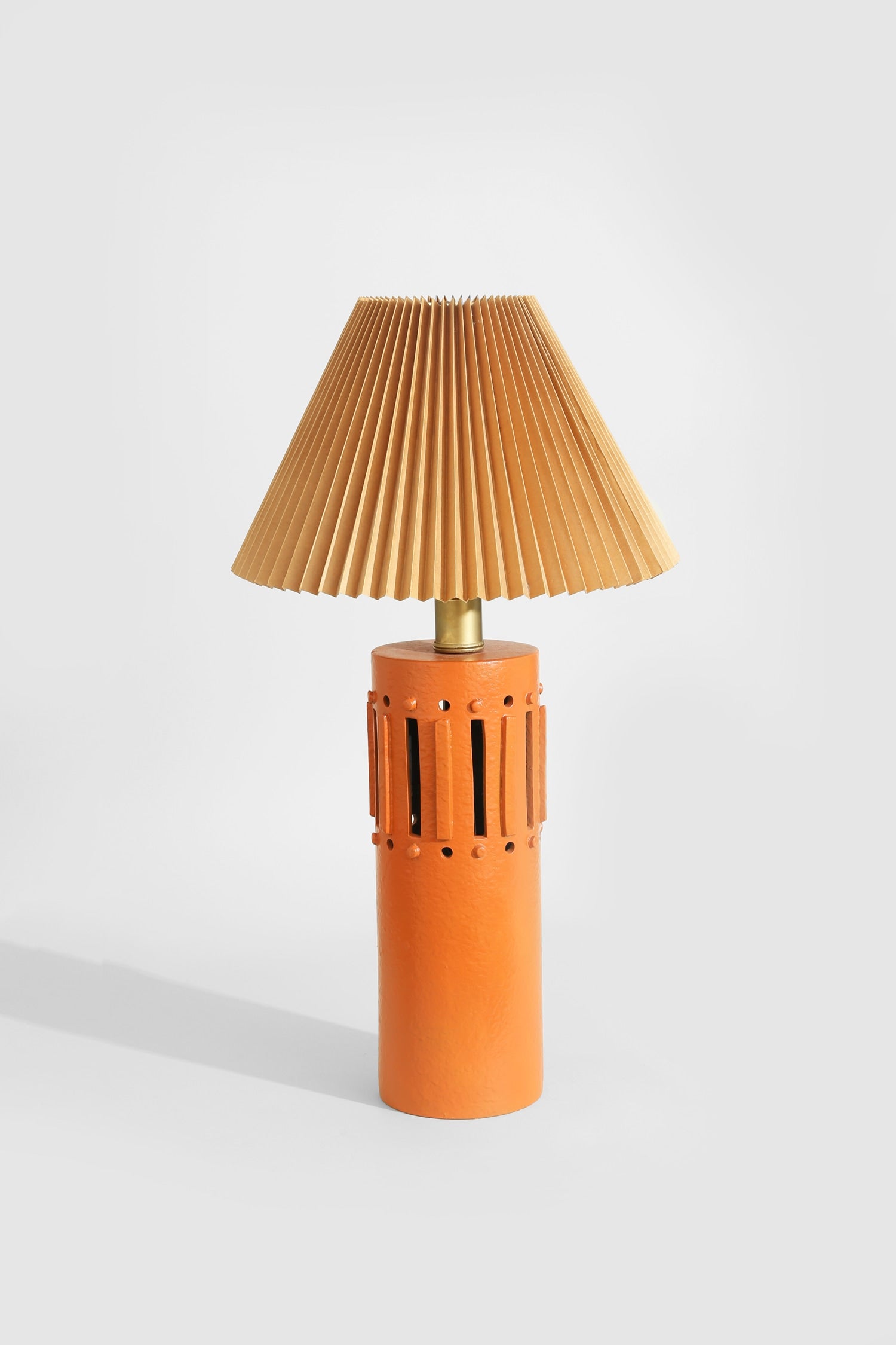 Brutalist Table Lamp — close-up