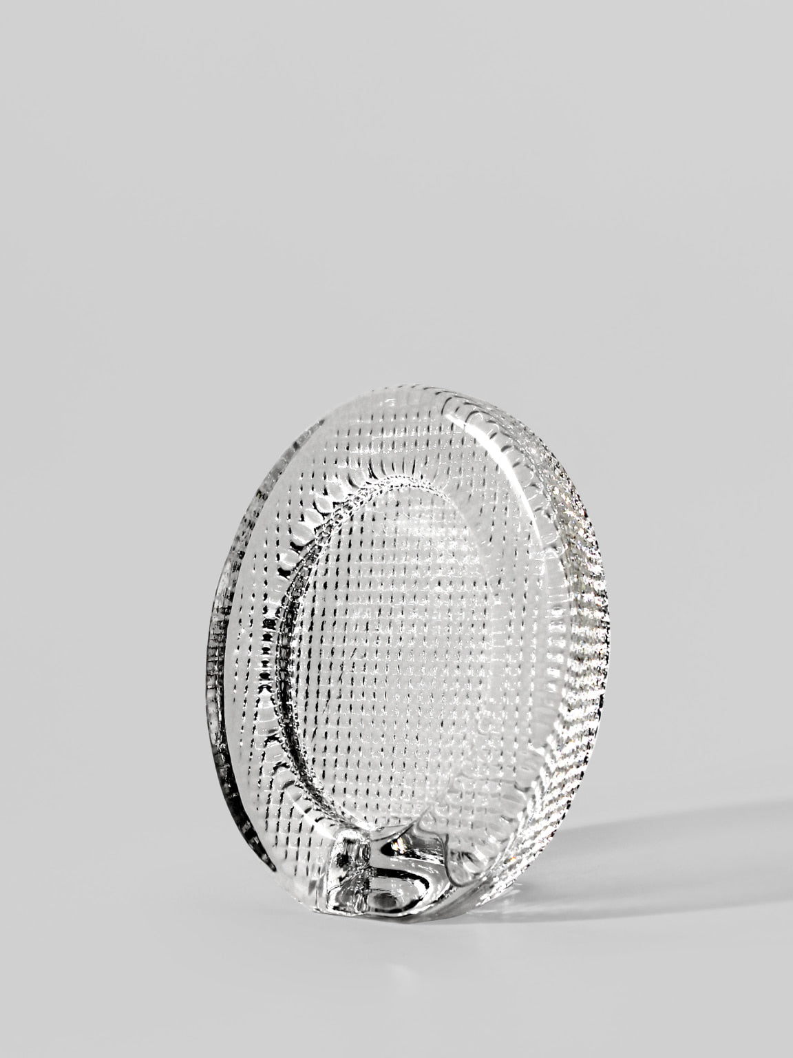 Lindshammar Full Lead Crystal Glass Oval Frame by Vintage Stories | The Oblist — clear crystal material