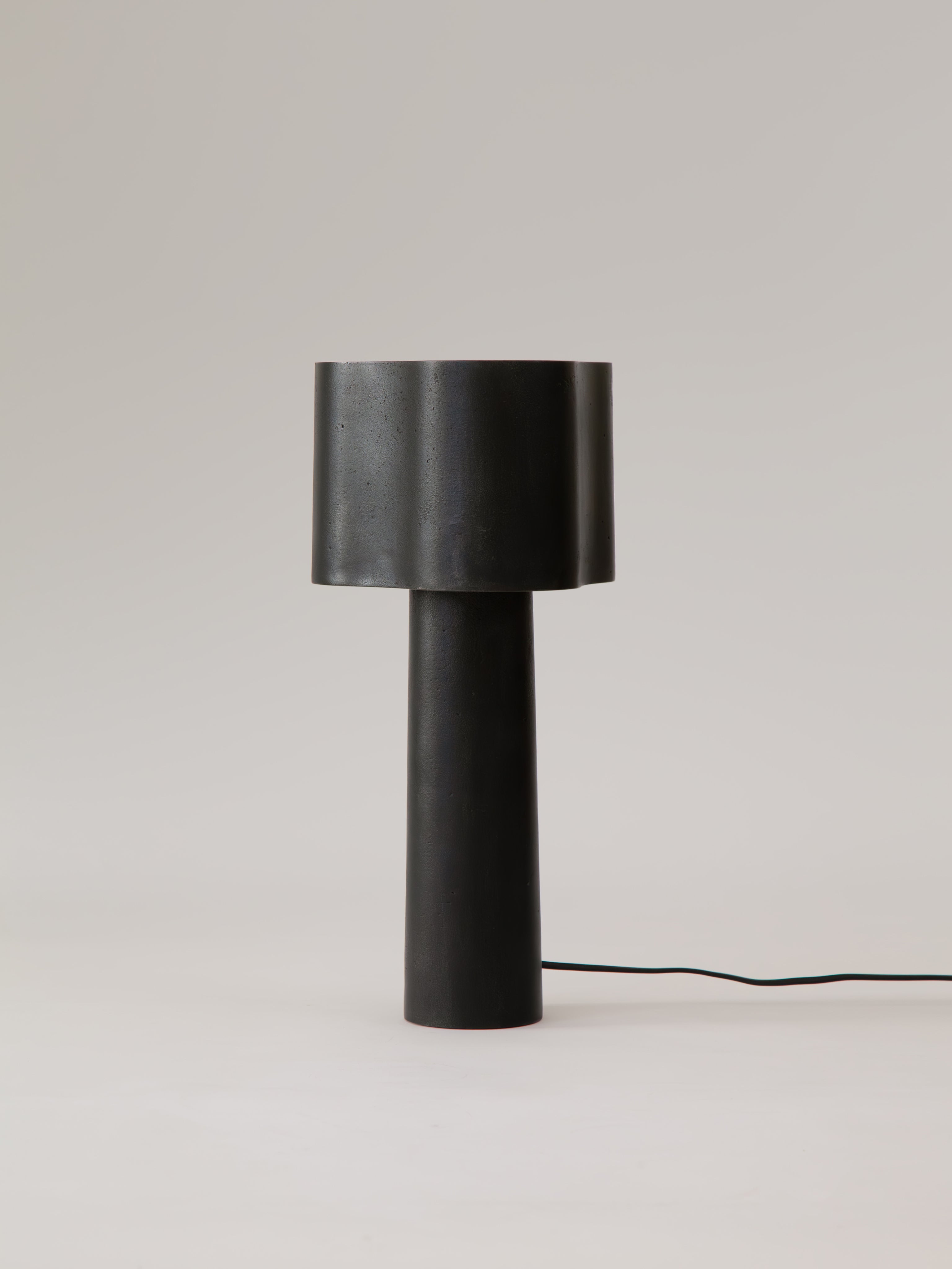 Coy Table Lamp - Blackened Aluminium by Stem | The Oblist