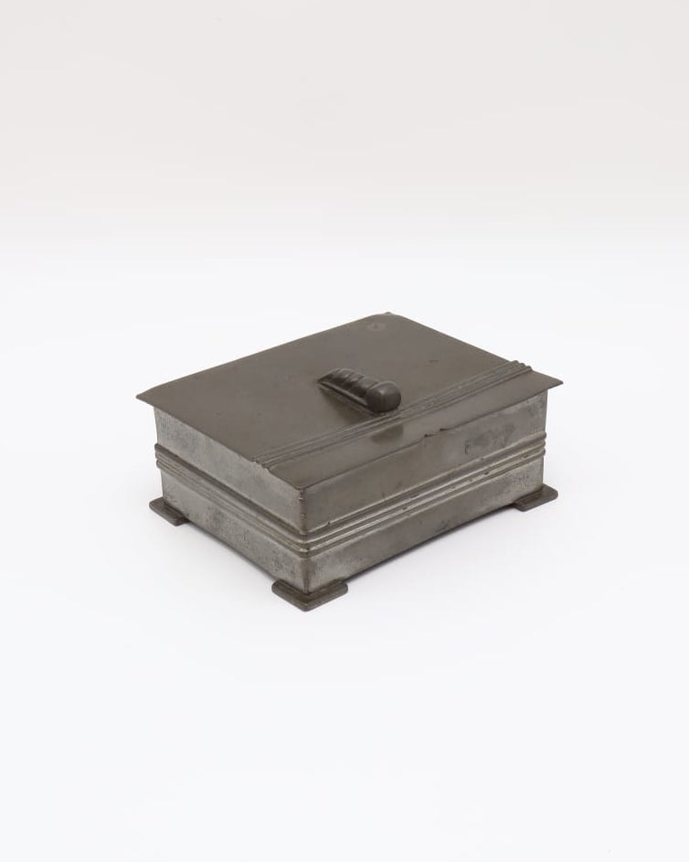 Art Deco Stepped Pewter Box – Germany, c. 1930 by Forma Finds | The Oblist