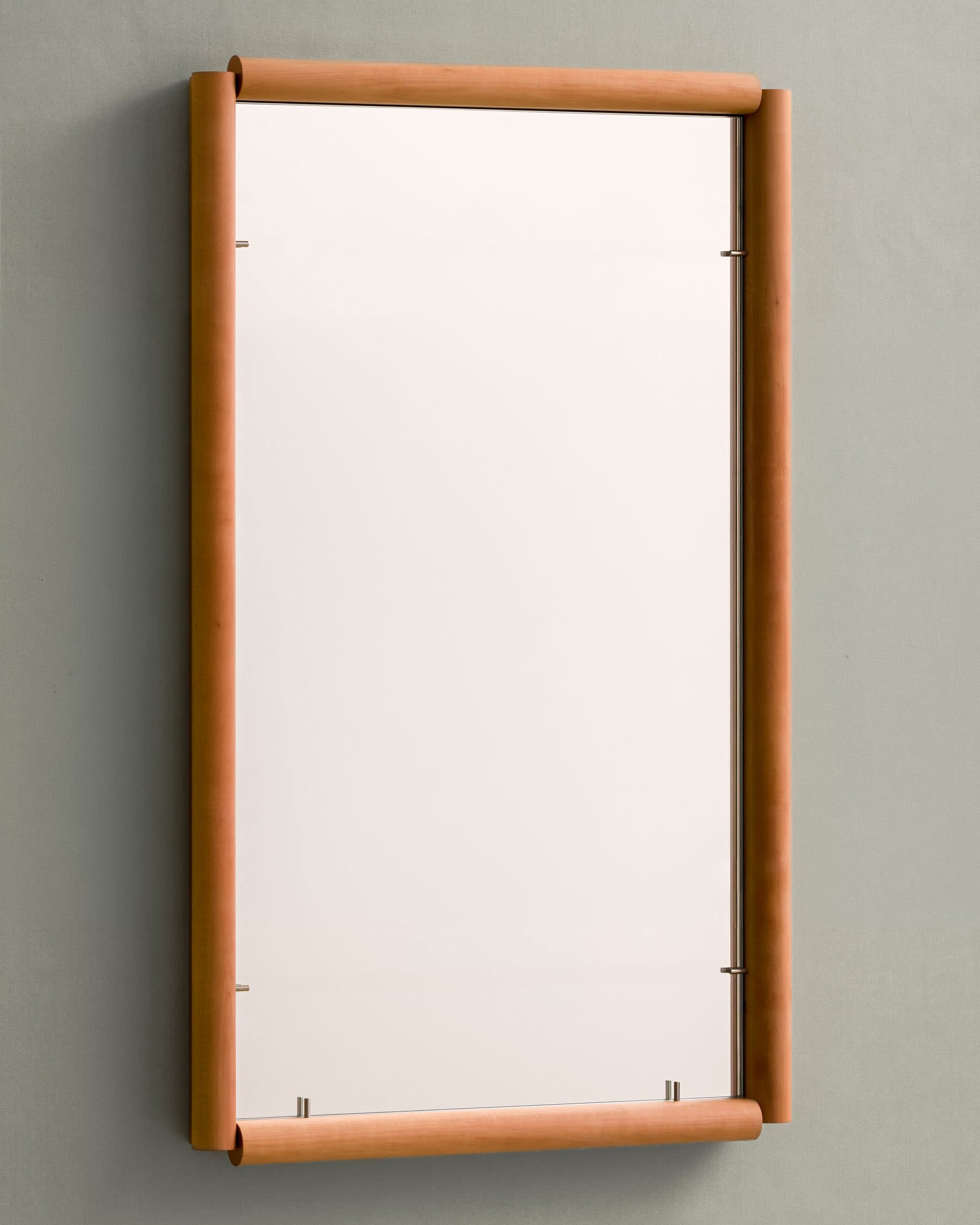 bahraini–danish Mirror in Pear or Mahogany Wood by Cassetta | The Oblist
