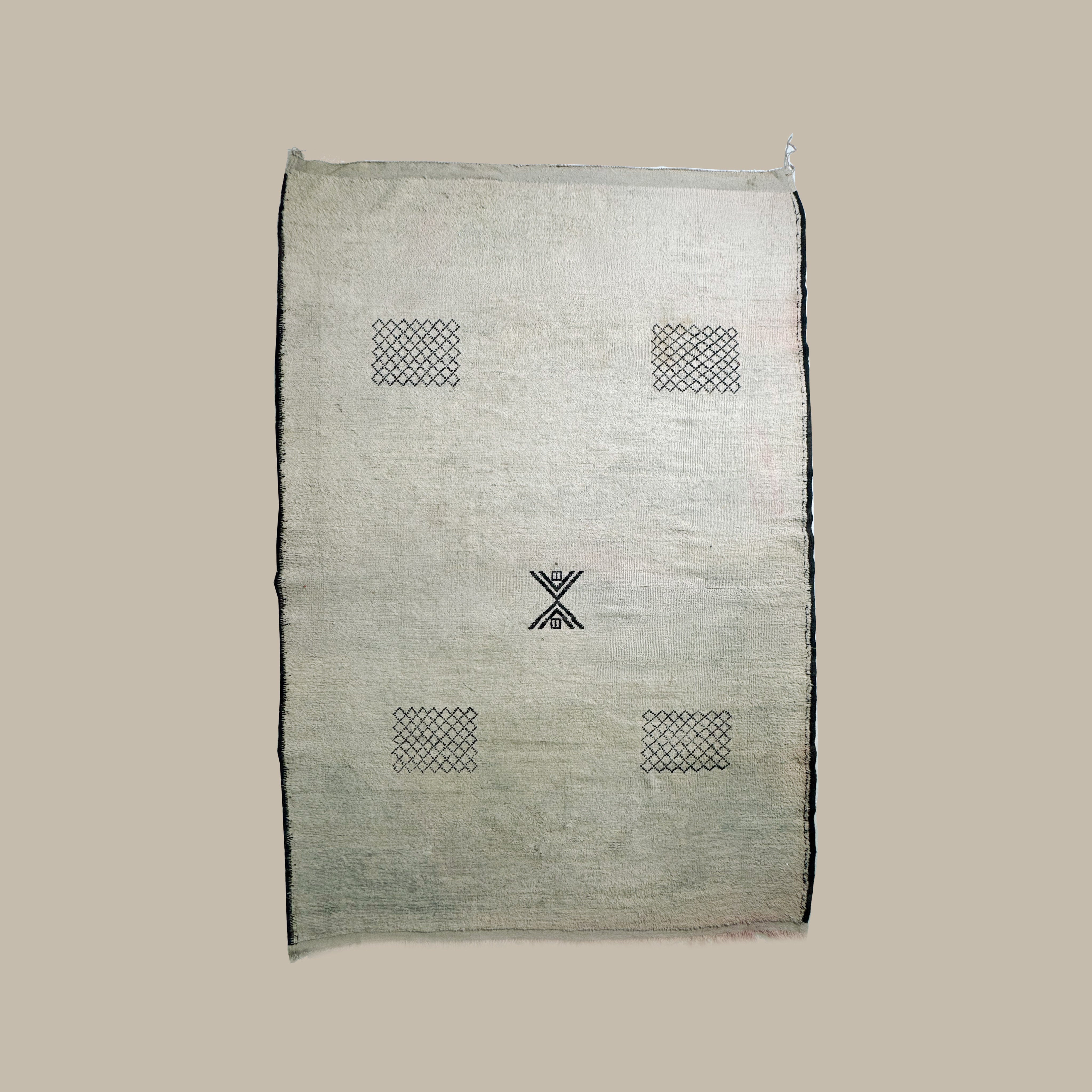 Pistacchio Moroccan Atlas Berber Rug 200x300cm by Rémanence | The Oblist