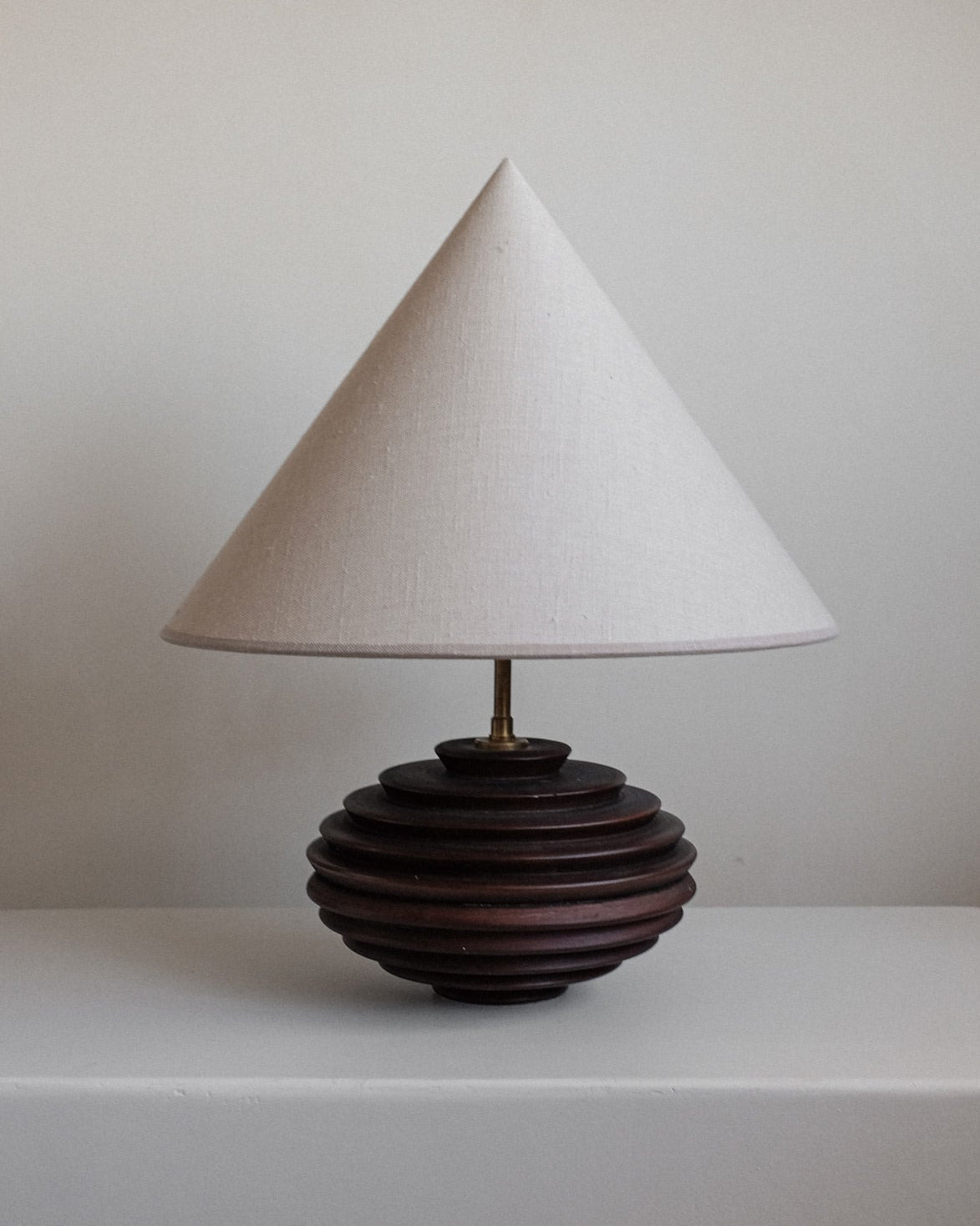 Ceramic Cone Table Lamp — close-up