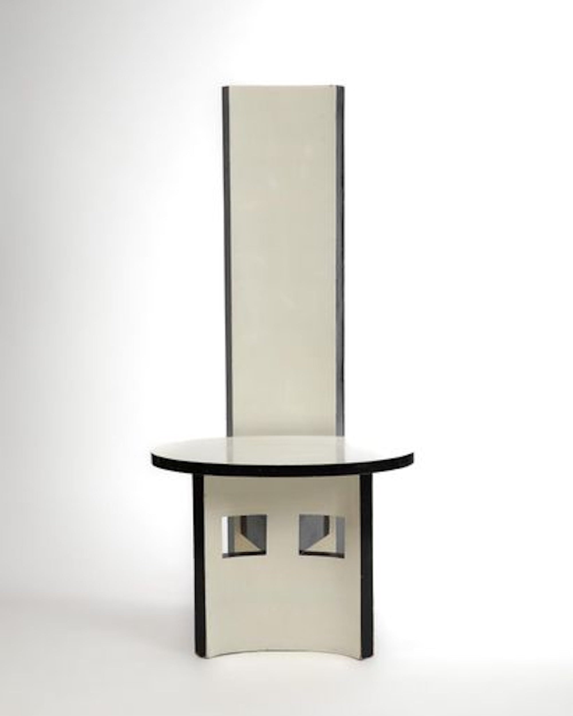 Geometrical High-backed Chair, 1970s/1980s.