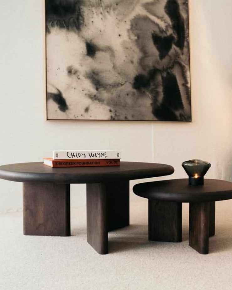 Table basse - Éd. Couleur Espresso - Chêne