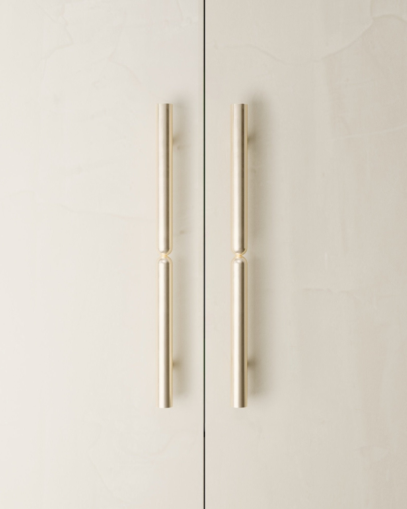 TOTEM Appliance Pull by Maha Alavi | The Oblist — brushed metal finish