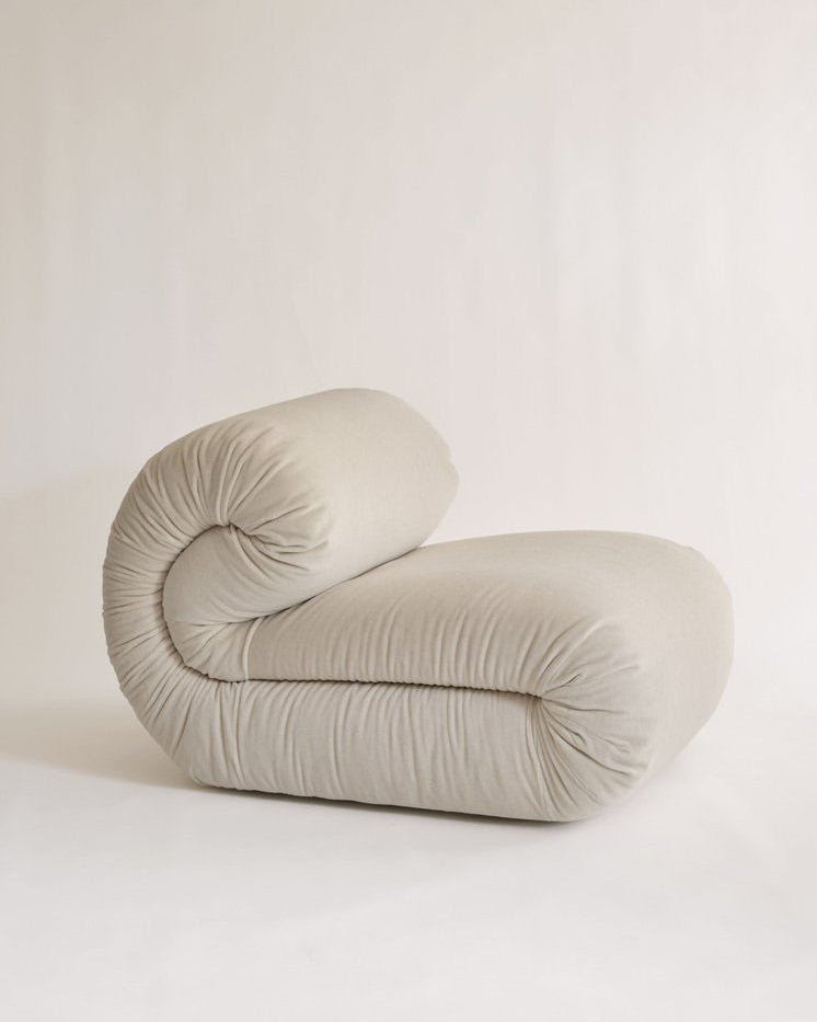 Riccio Armchair in Alpaca Velvet — additional view