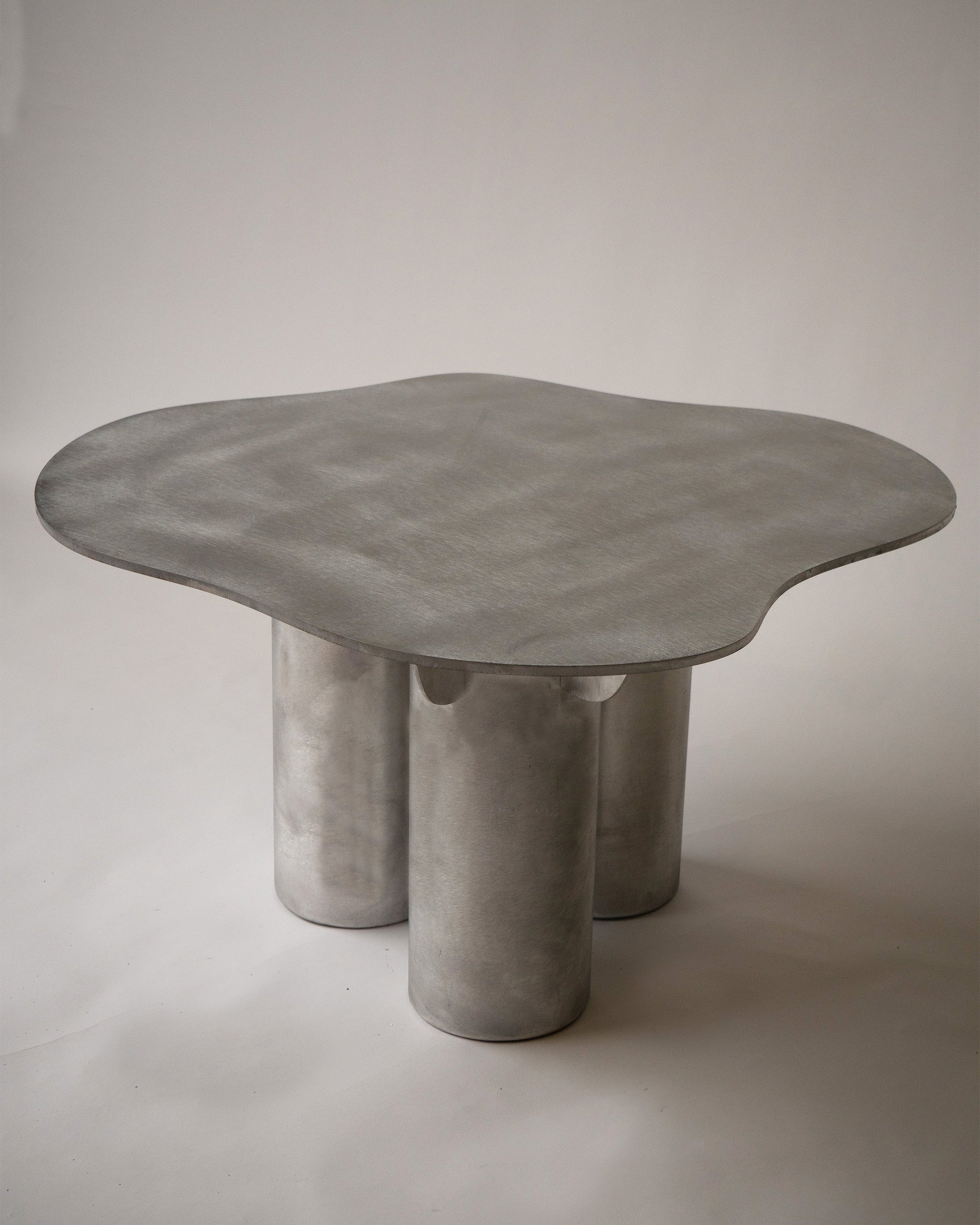 Aluminium Coffee Table by Six Dots Design | The Oblist — modern grey finish