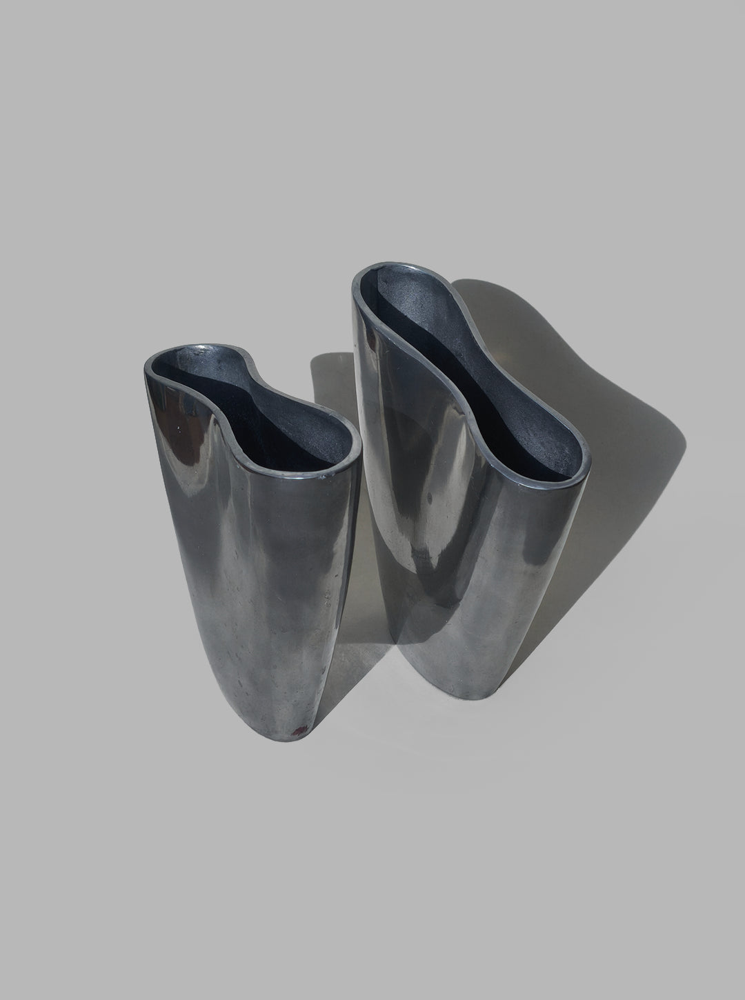 Pair of Small Modern Vases — lifestyle setting