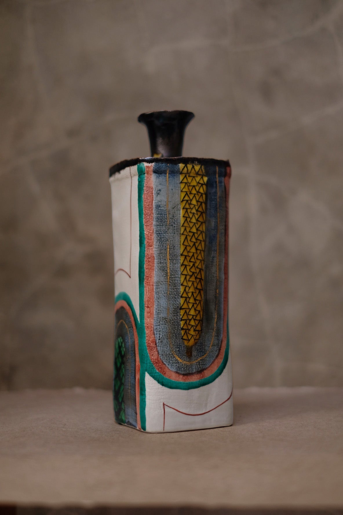 Japanese Folk Art Ceramic Vase, Mid Century by Matter Edit | The Oblist