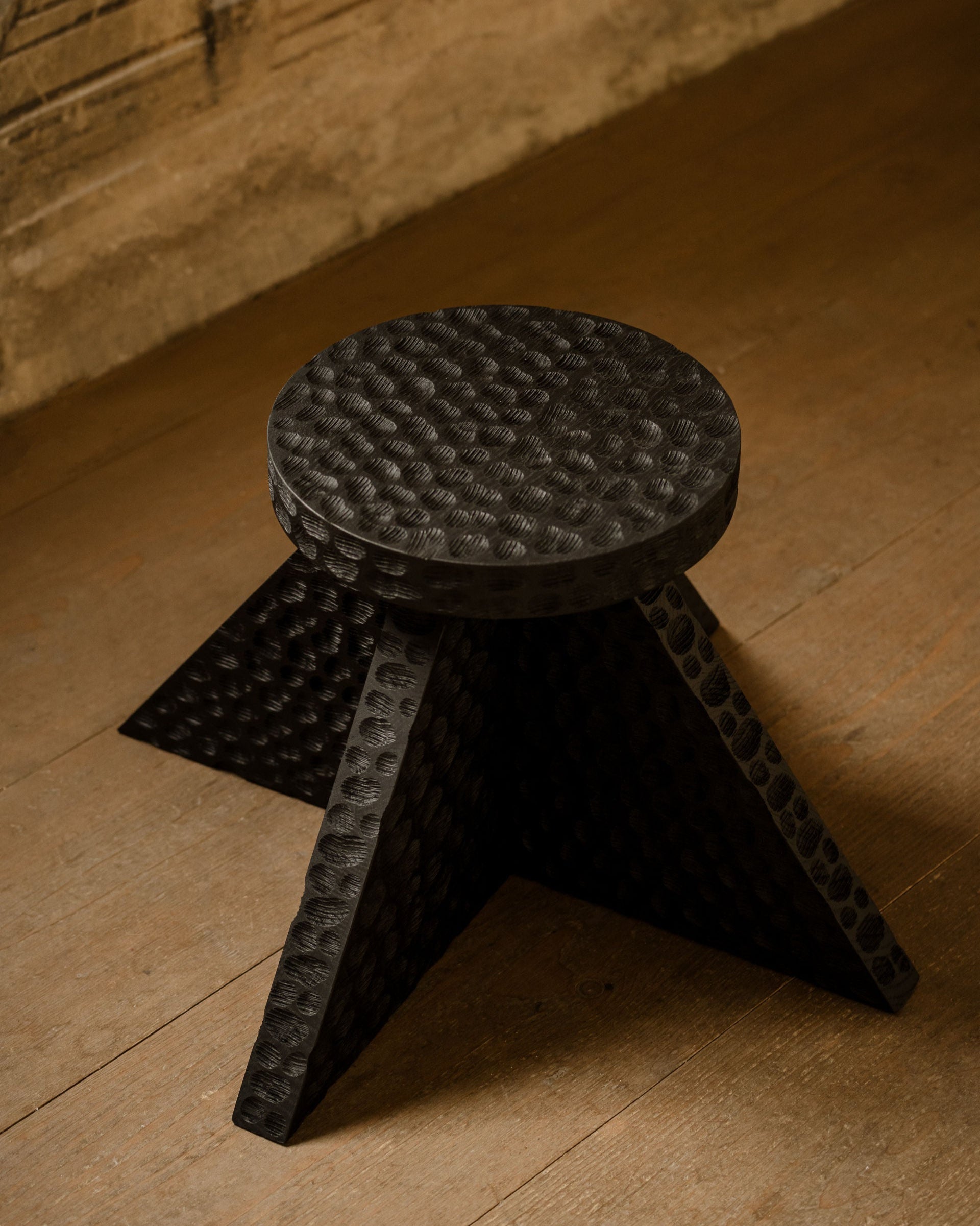 Side Table Object112 by NG DESIGN | The Oblist — handcrafted black wood