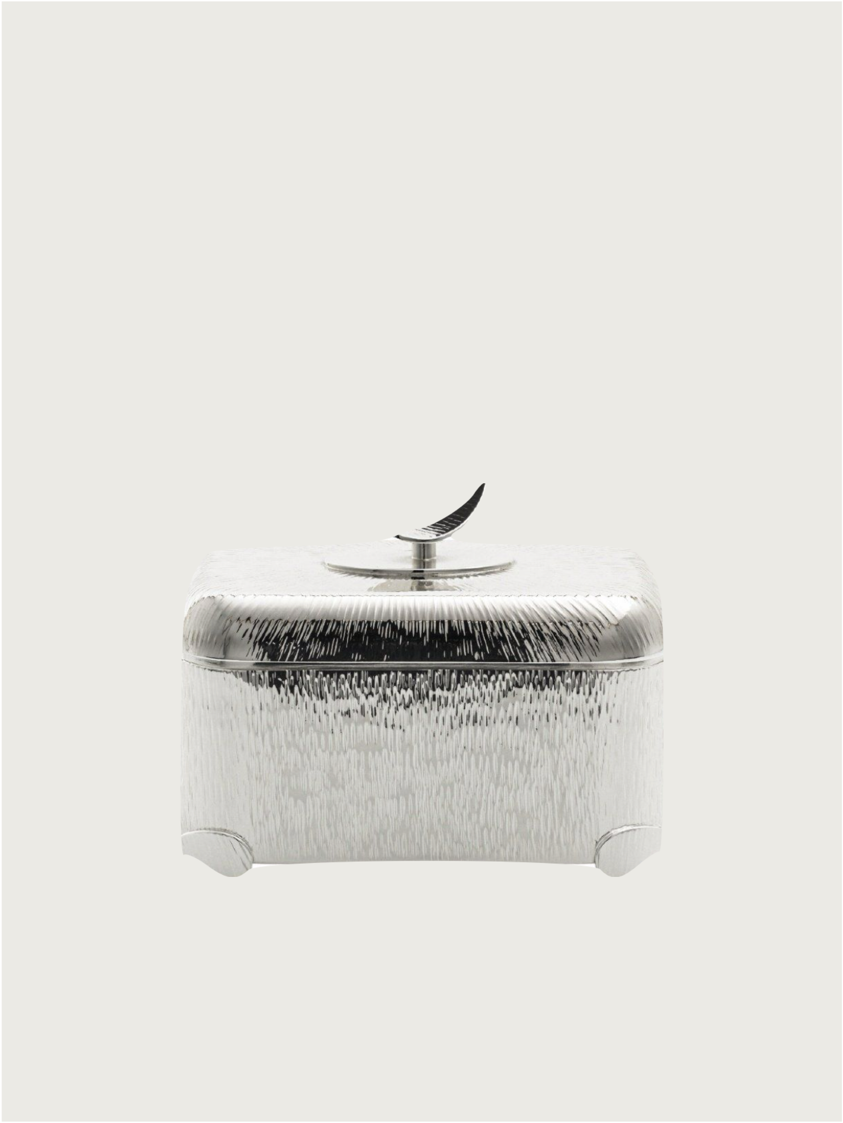 Silver-plated valuables holder by zanetto | The Oblist — handcrafted silver box