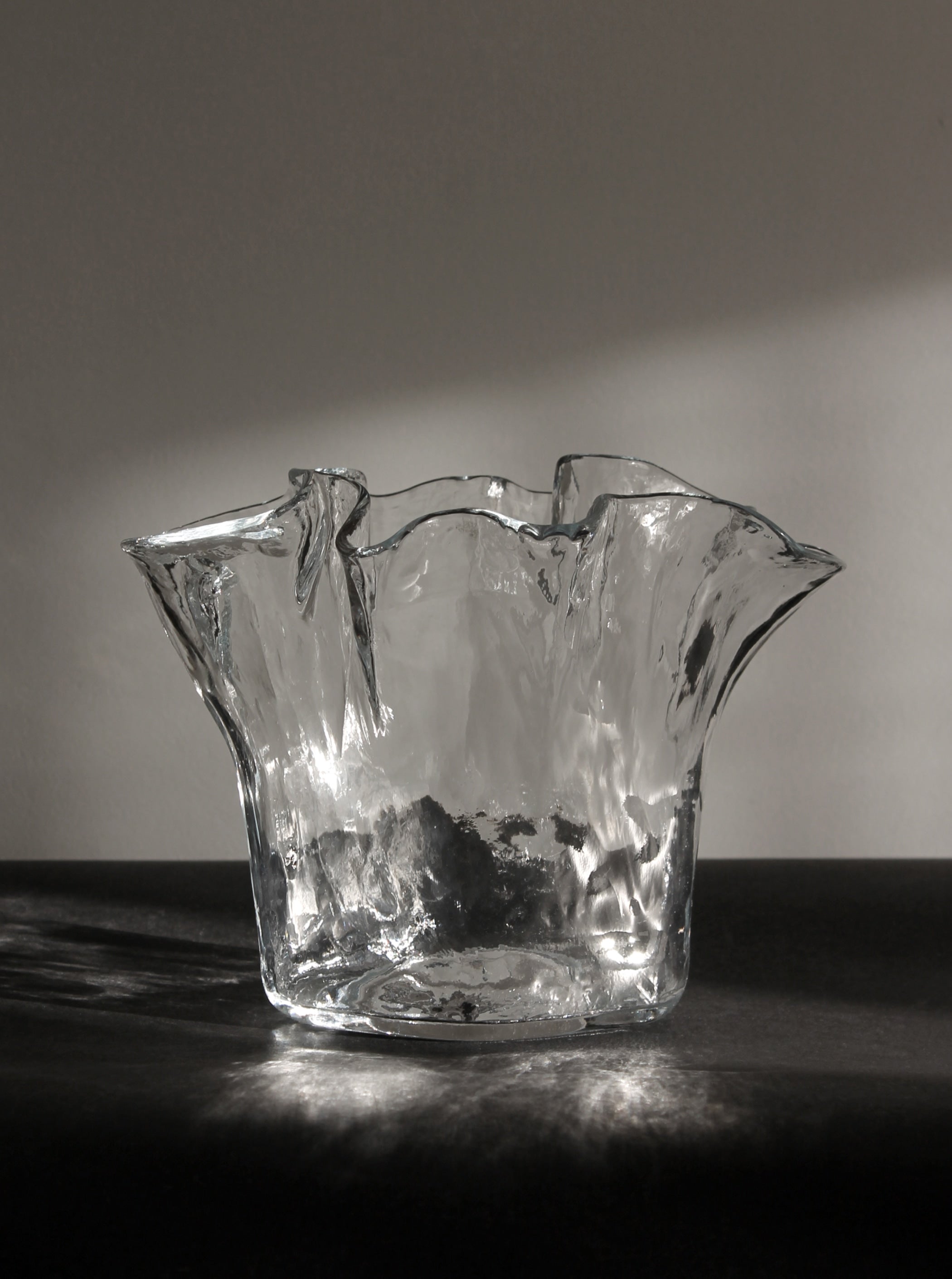 Vase en verre Muurla Finish des années 1970