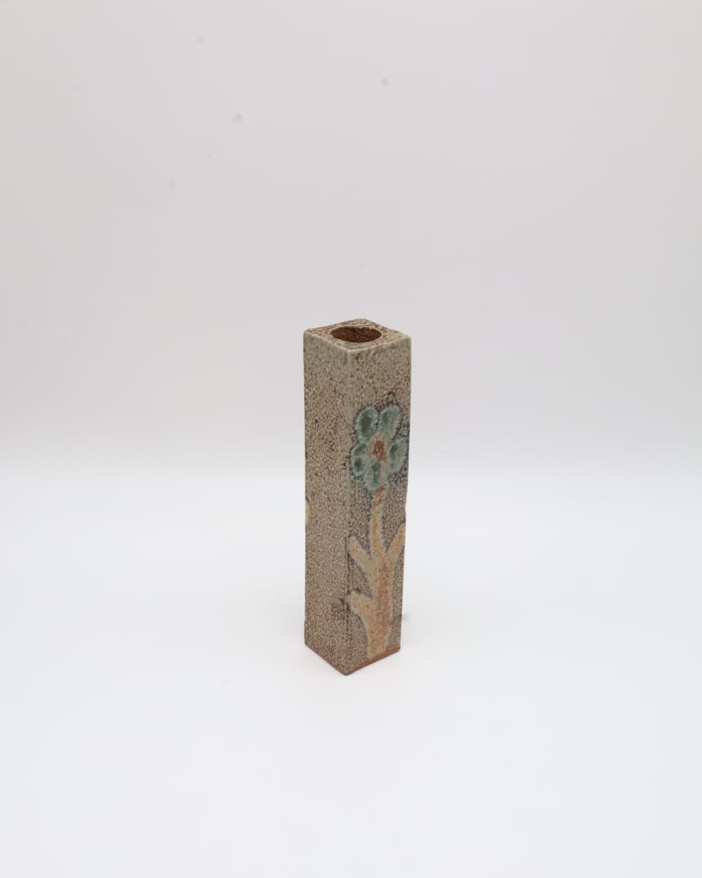 Brutalist Stoneware Soliflore Vase — France, 1970s by Forma Finds | The Oblist