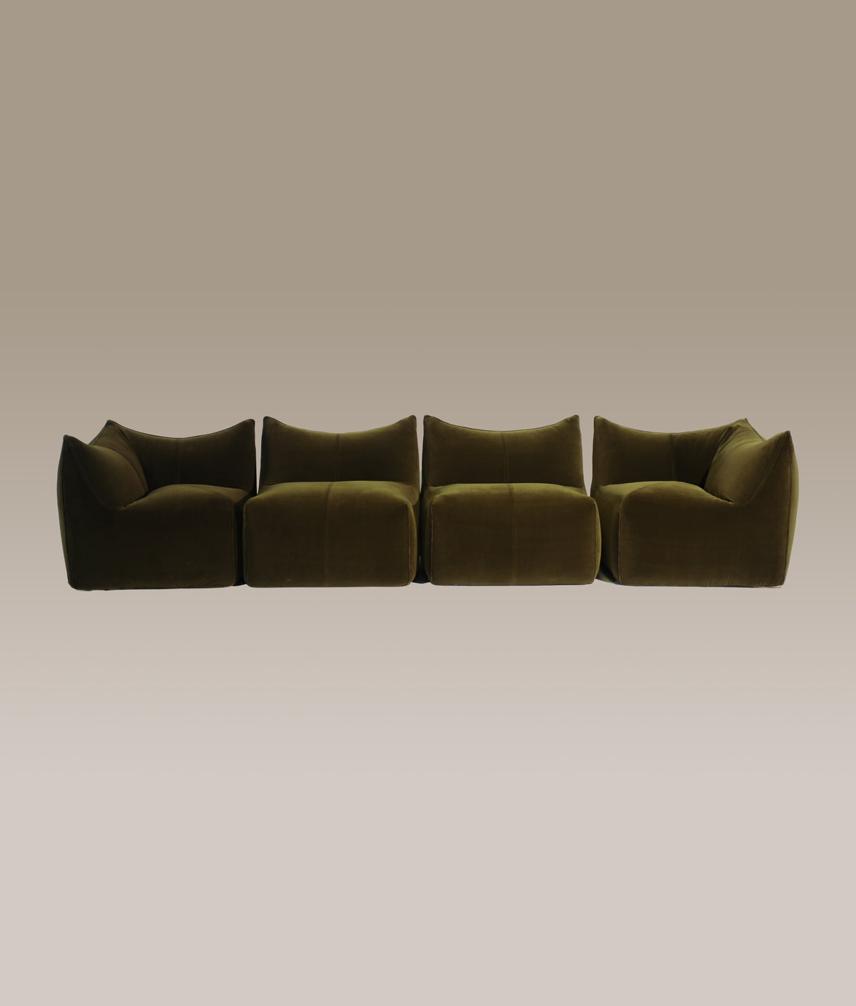 Rare Le Bambole Sectional Sofa by Mario Bellini, Italy 1971