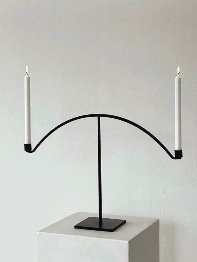 'Atrum' Iron Candleholder
