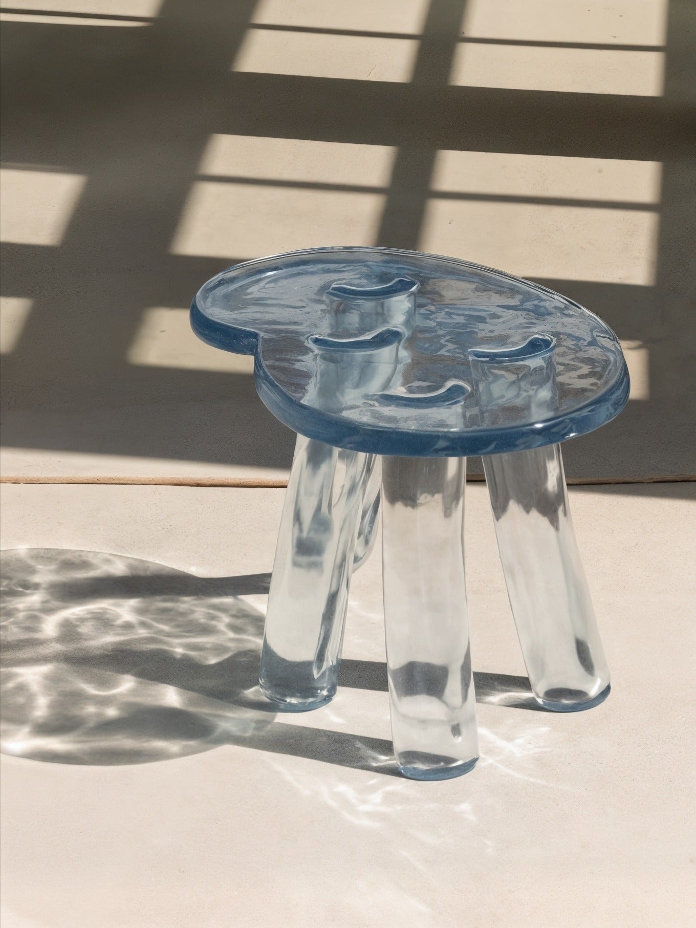 Lung 2.0 Blue Side Table by Szymon Keller | The Oblist