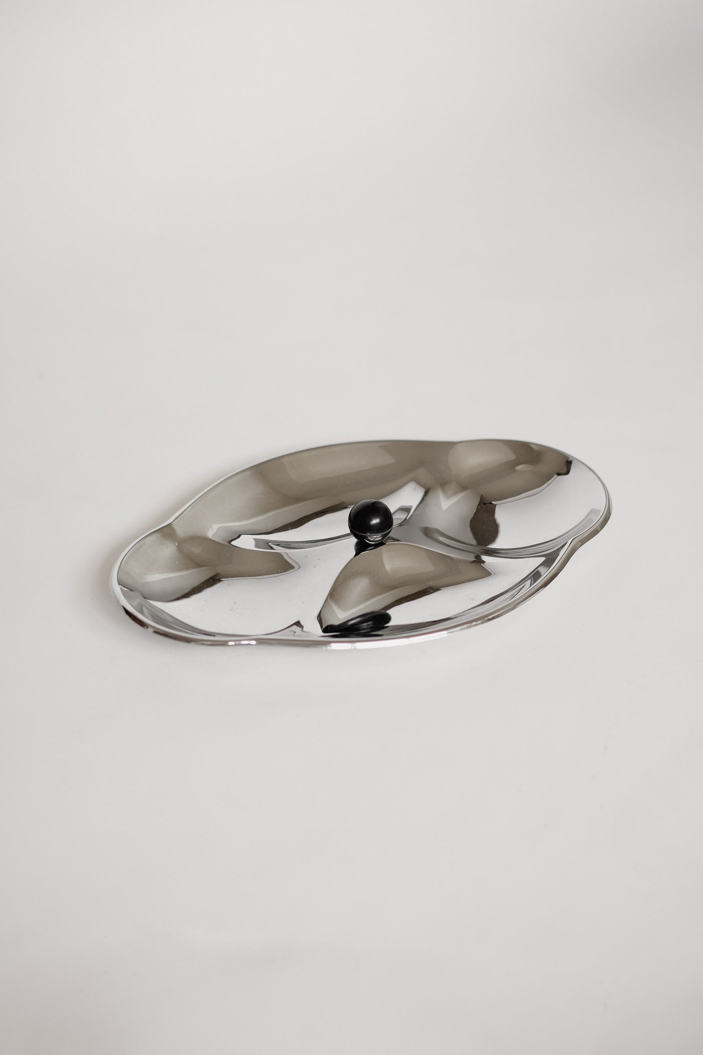 Elegant Mid-Century Vintage Chrome Serving Dish by septembre studios | The Oblist