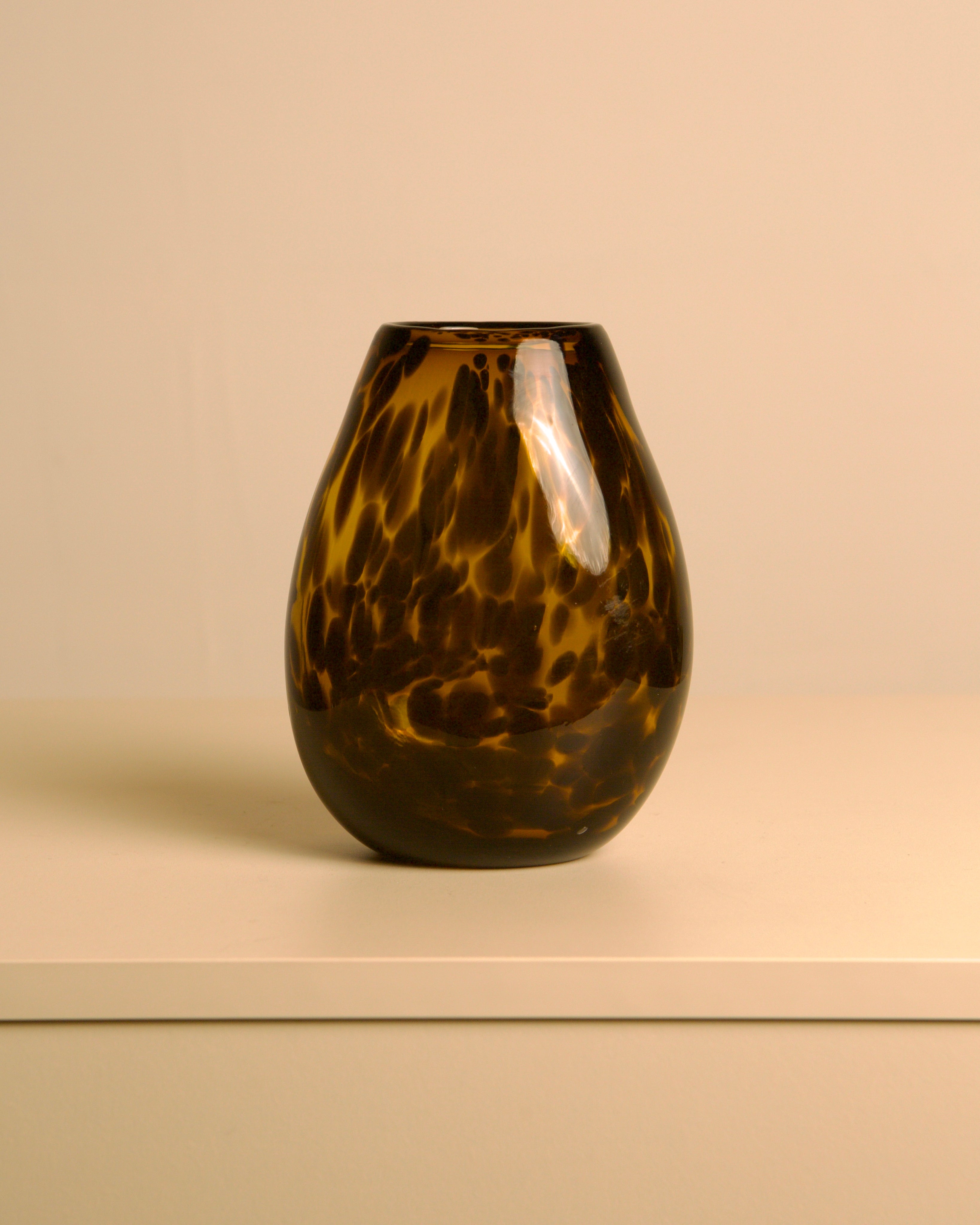 Leopard vase in Murano glass, 1980s