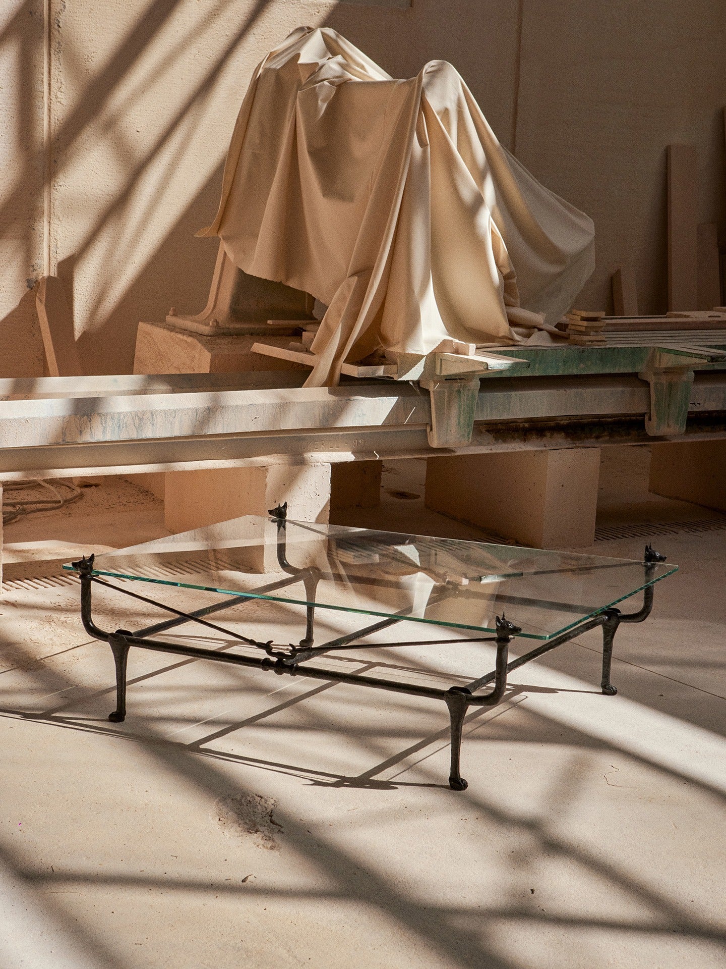 Loyal Bronze Dog Coffee Table by THE LAB BY MARTA DE LA RICA | The Oblist — bronze material, modern design