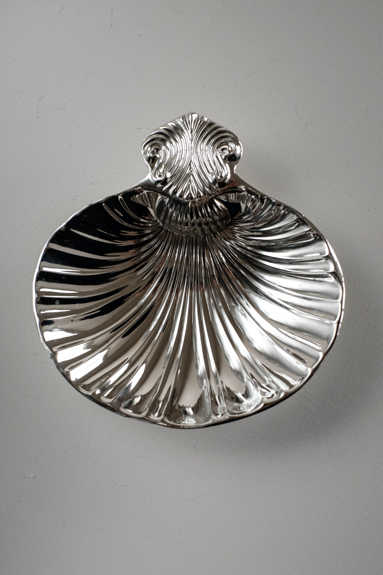 Silver-Plated Shell Tray by septembre studios | The Oblist — silver finish, decorative dish