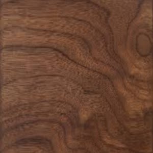 Silo Settee — close-up of rich walnut wood grain