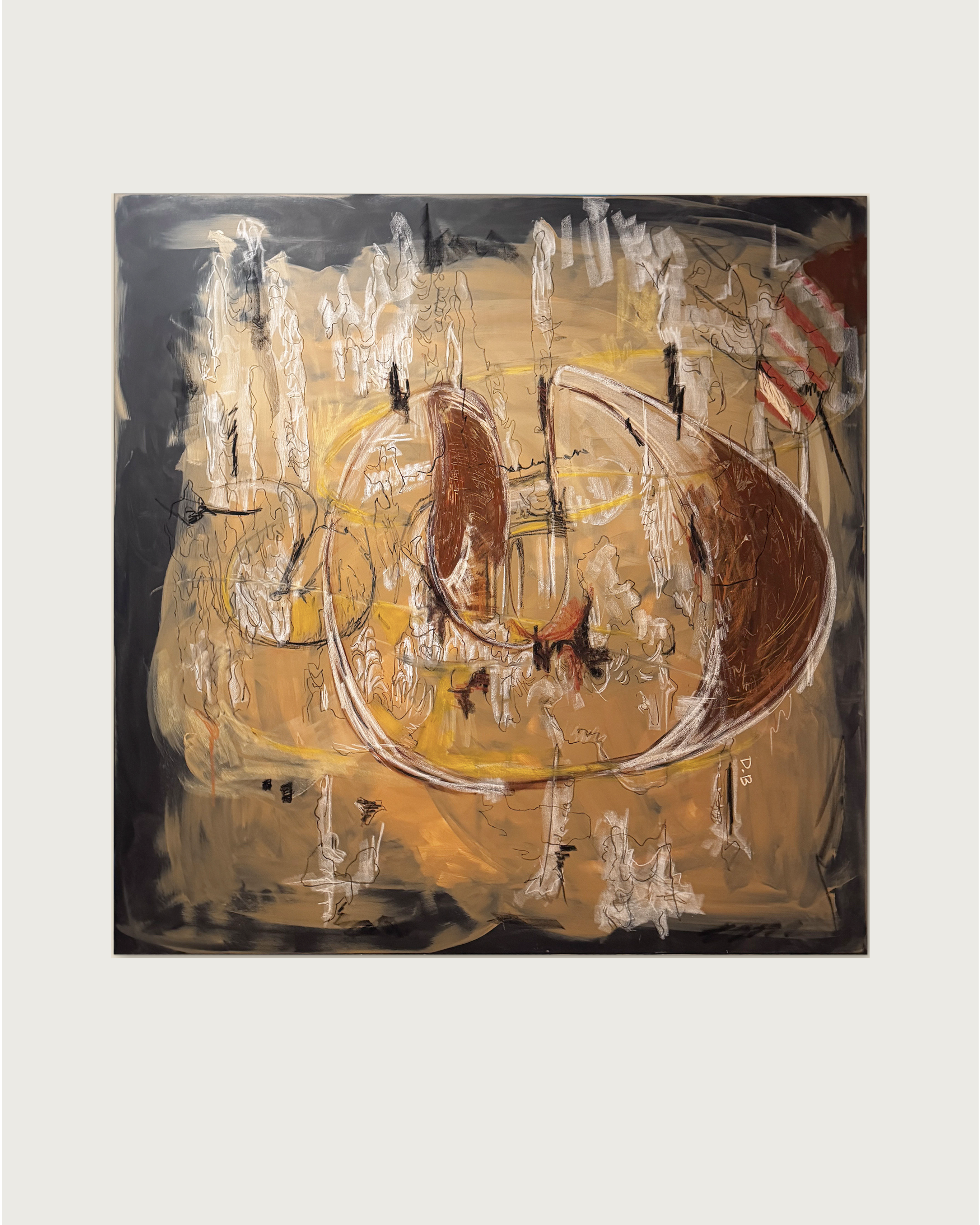 Other Skin' Painting by Dovile Bernotaite | The Oblist — abstract colors, contemporary art