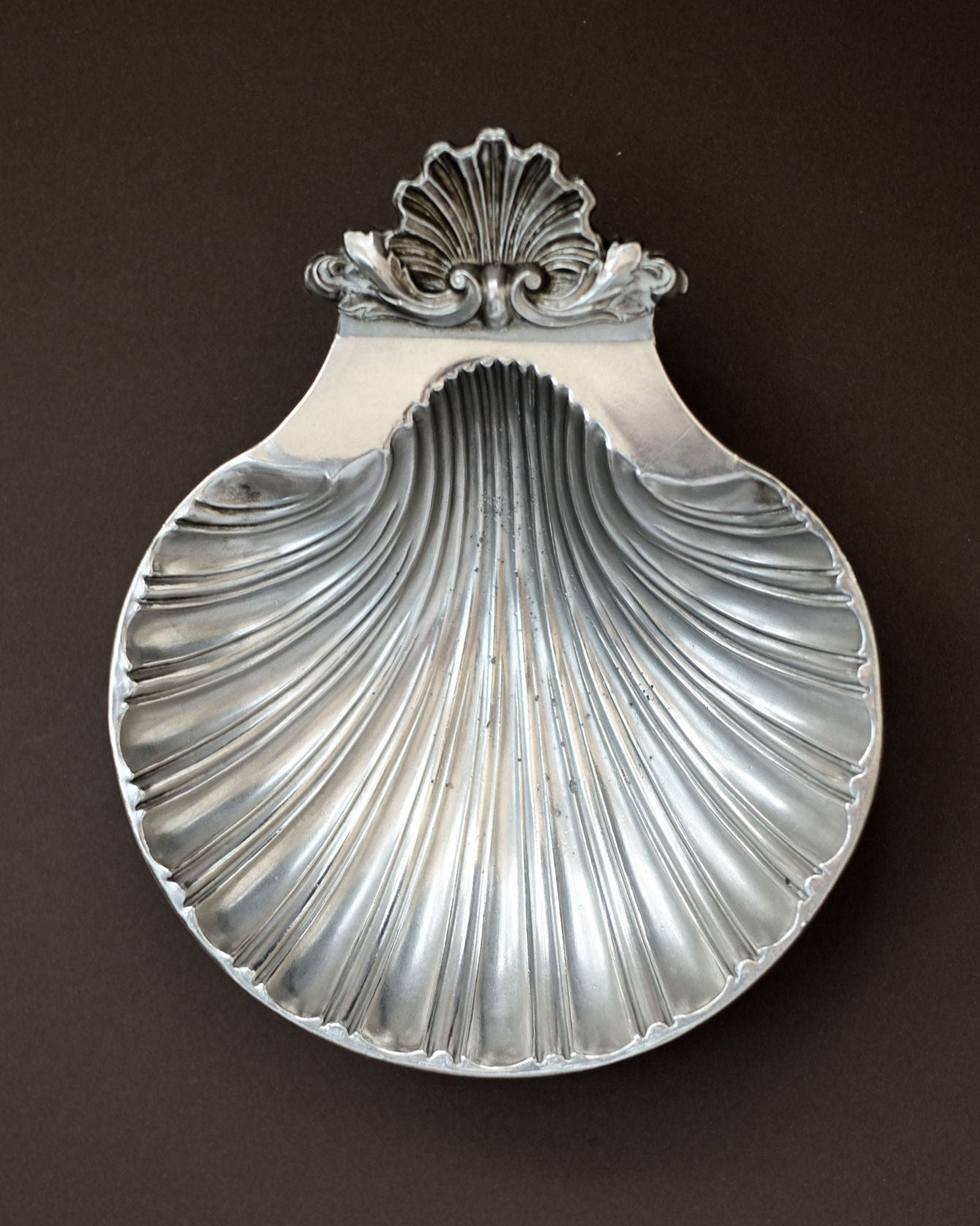 Silver-Plated Shell Vide-Poches by septembre studios | The Oblist — silver metal finish