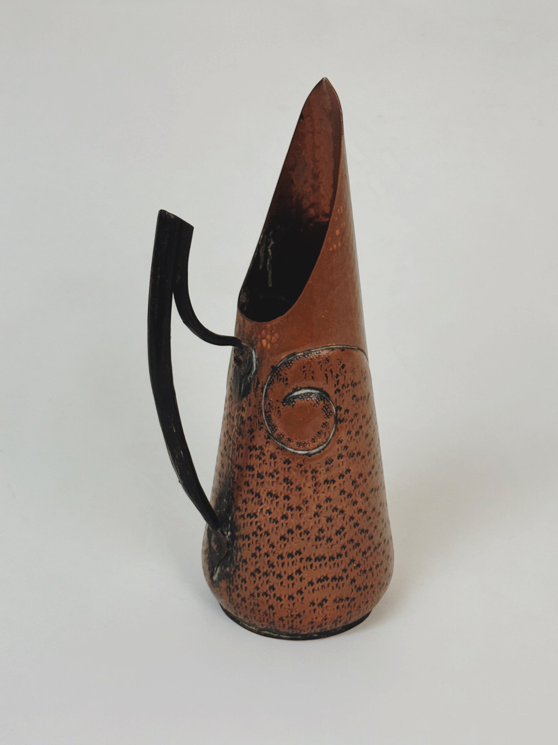 Hammered Copper Spouted Jug by Jean Goardere c.1940 by Myakin | The Oblist