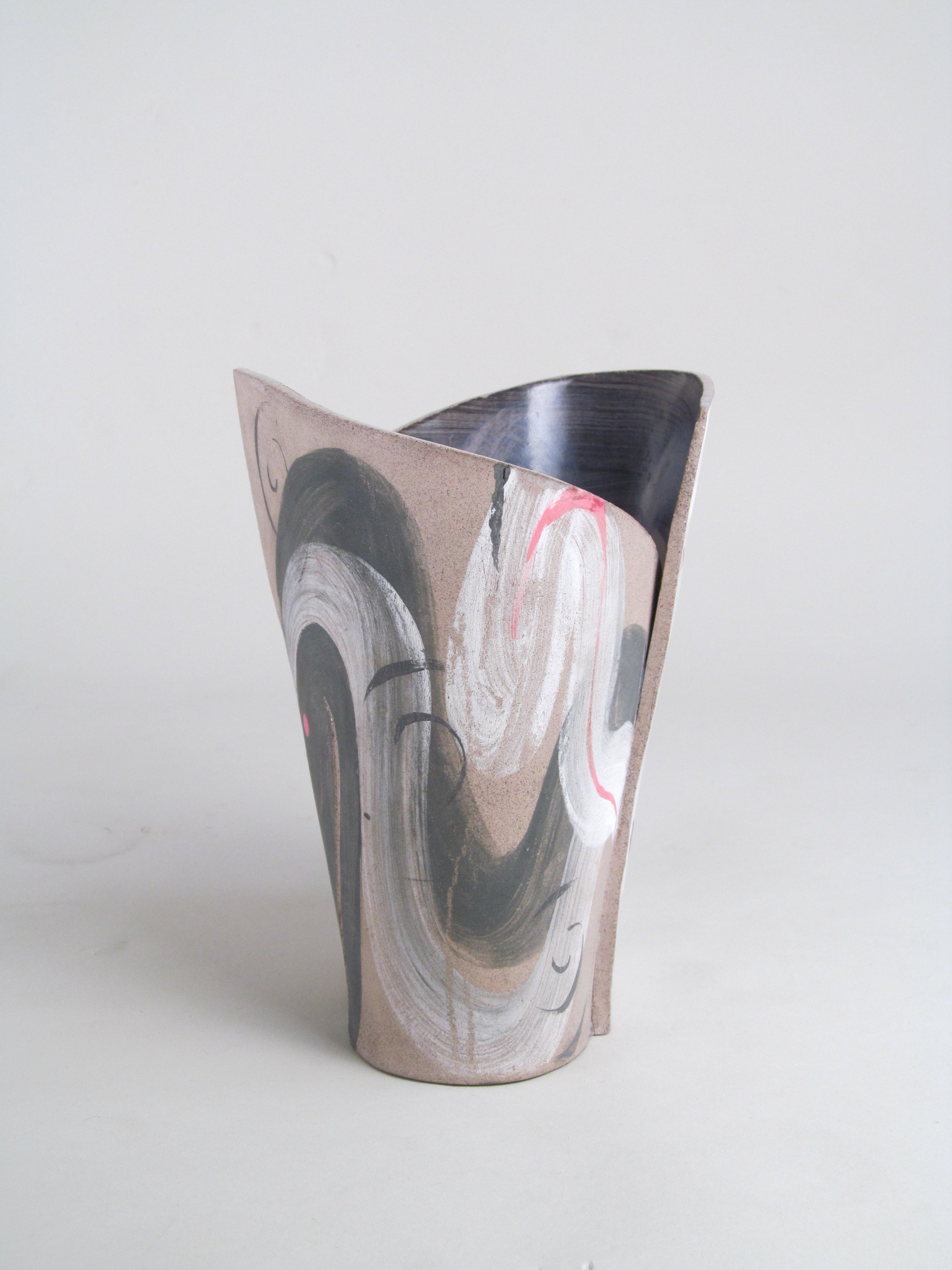 Signed Studio Vessel ‘Jonat’ by Myakin | The Oblist — handcrafted ceramic, abstract design