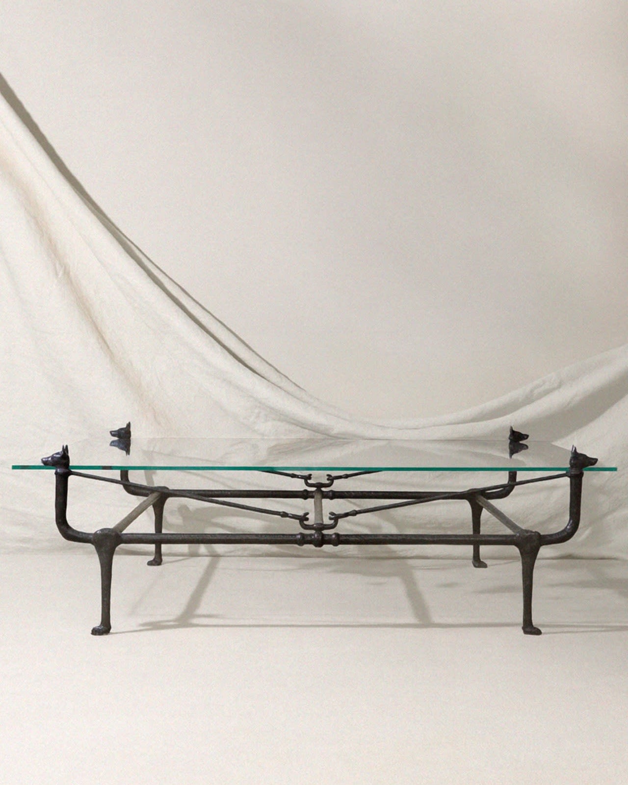 Loyal Bronze Dog Coffee Table