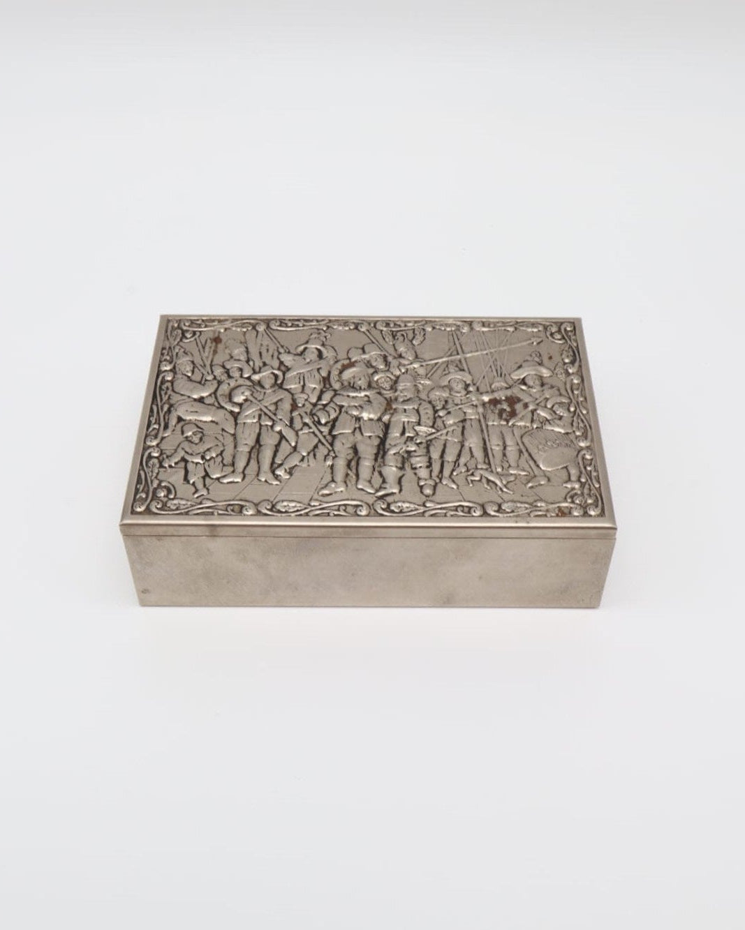 Mid-Century Silver-Plated 'The Night Watch' Box – Netherlands (1950-1960) by Forma Finds | The Oblist