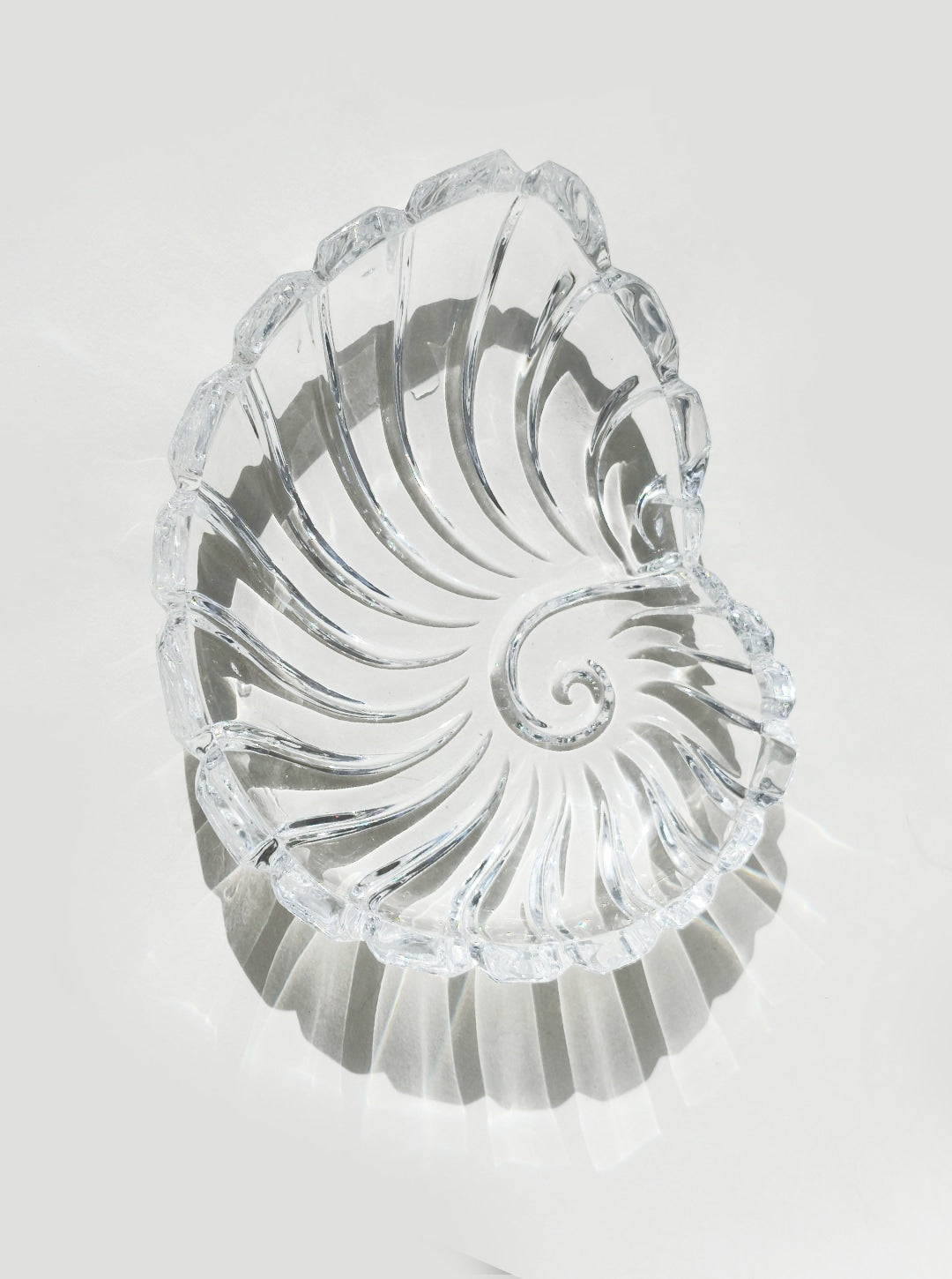 Crystal Shell Vide Poche by Les Objoies | The Oblist — clear glass, artisan design